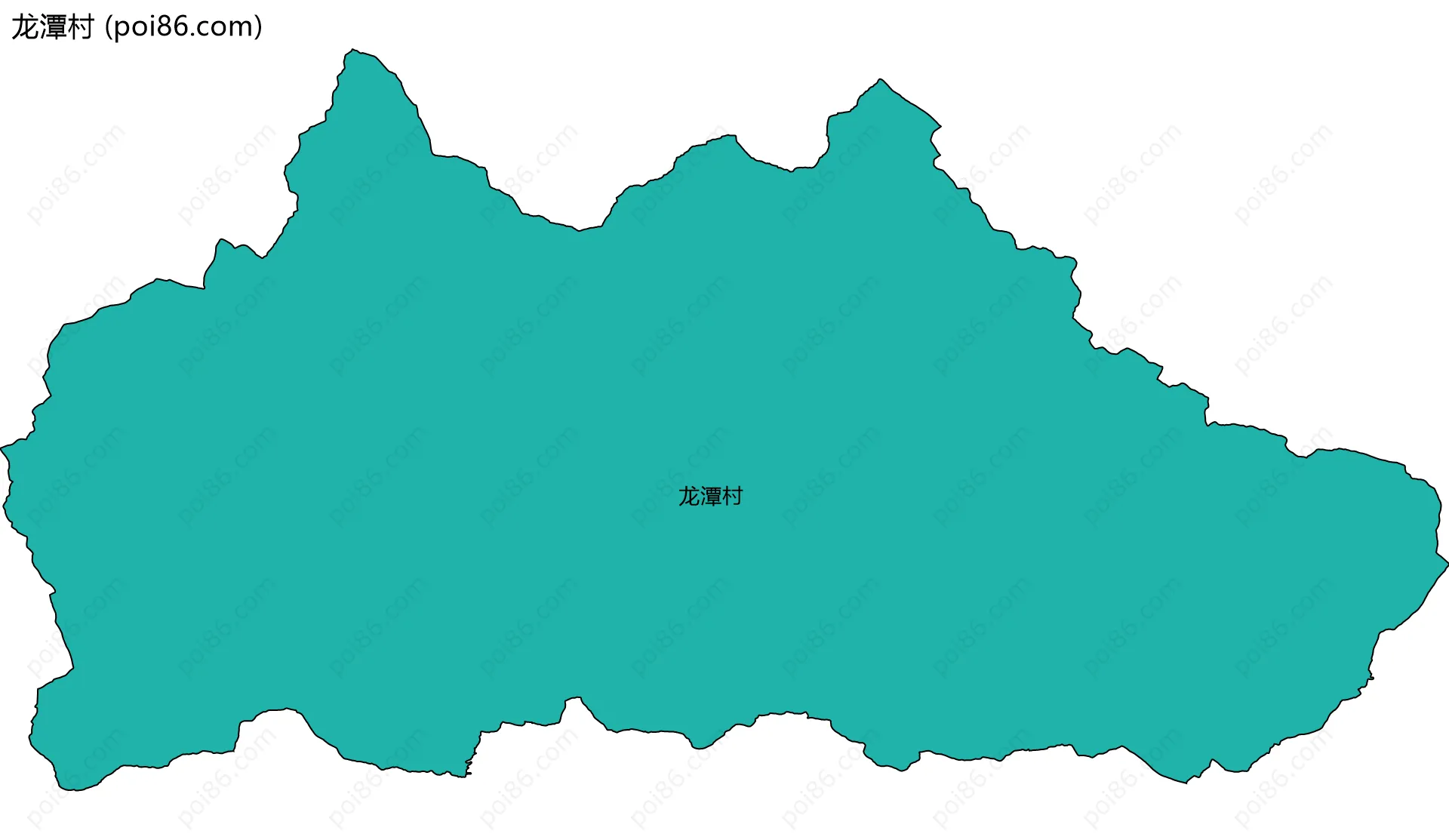 龙潭村边界地图