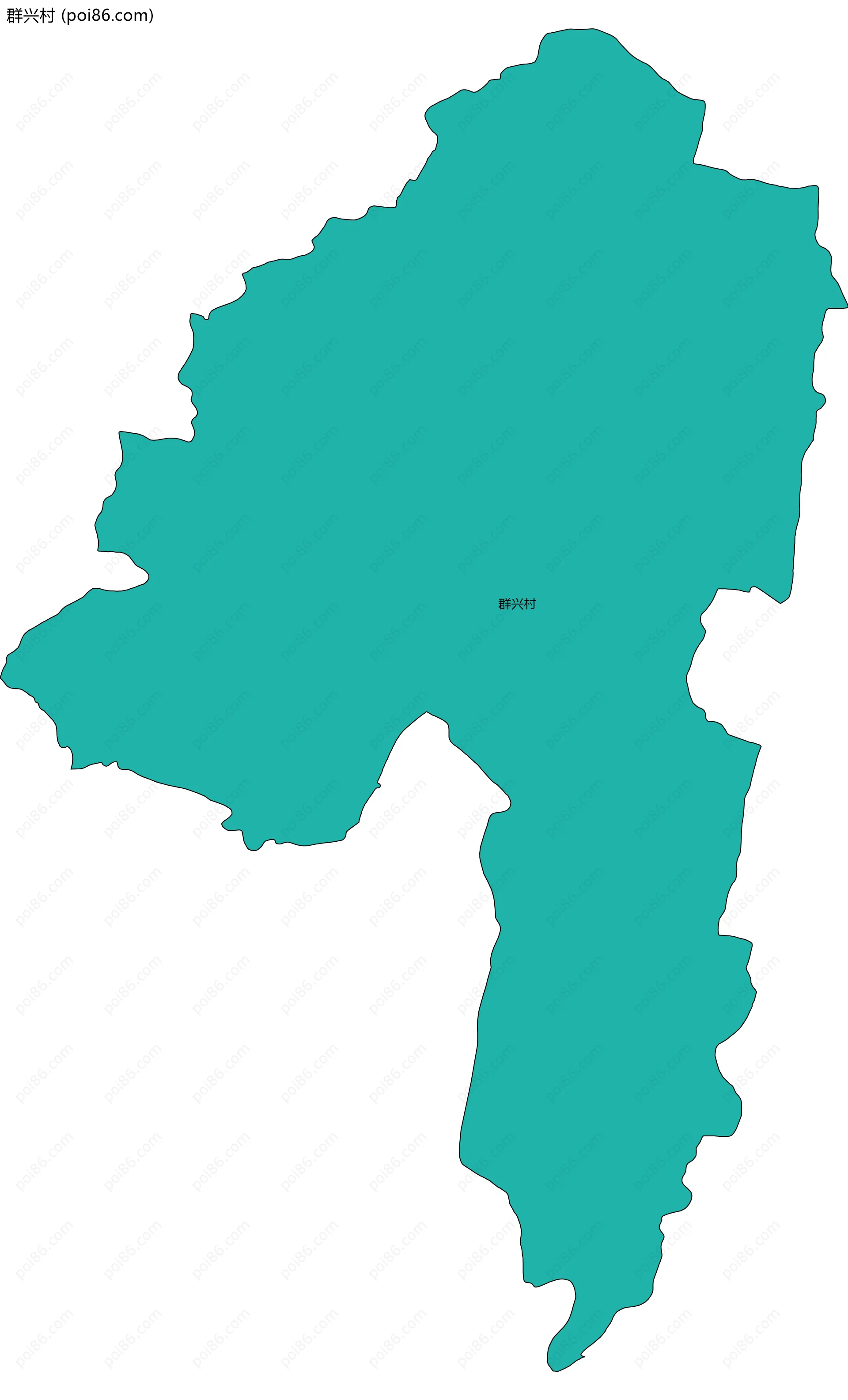 群兴村边界地图