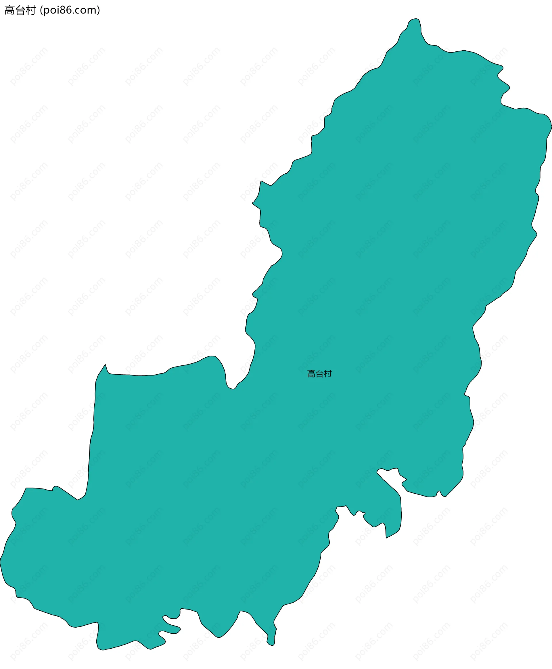 高台村边界地图