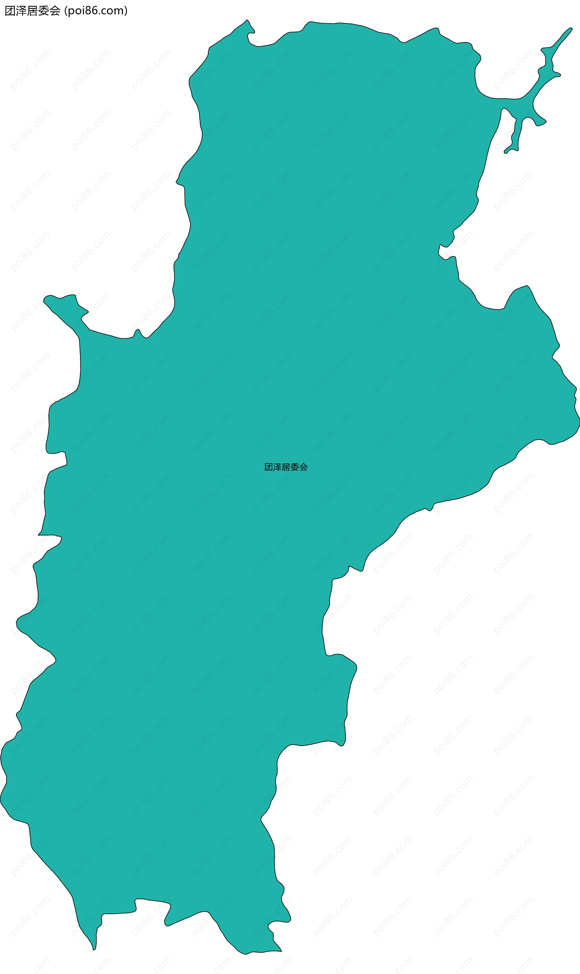 团泽居委会边界地图