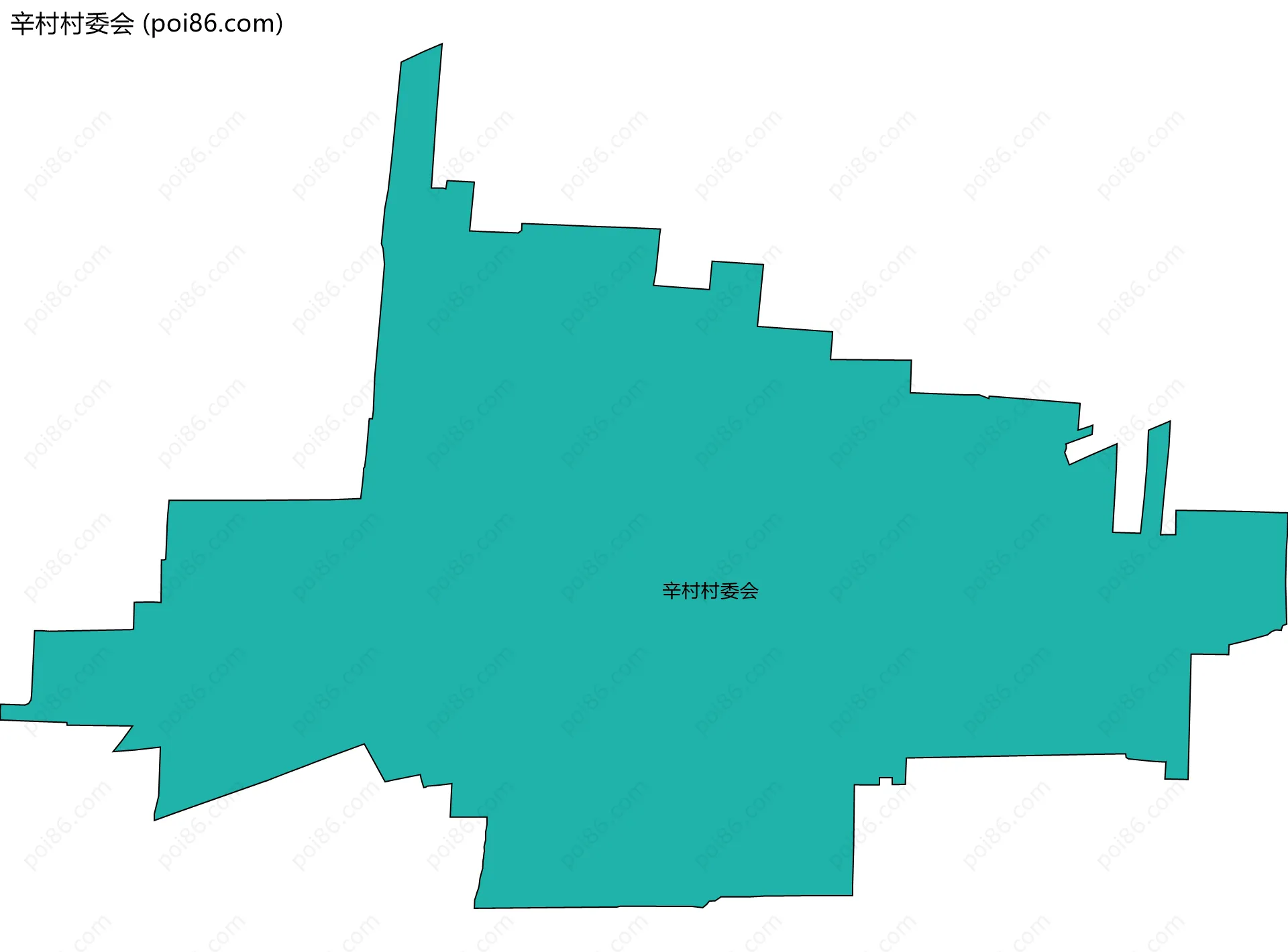 辛村村委会边界地图