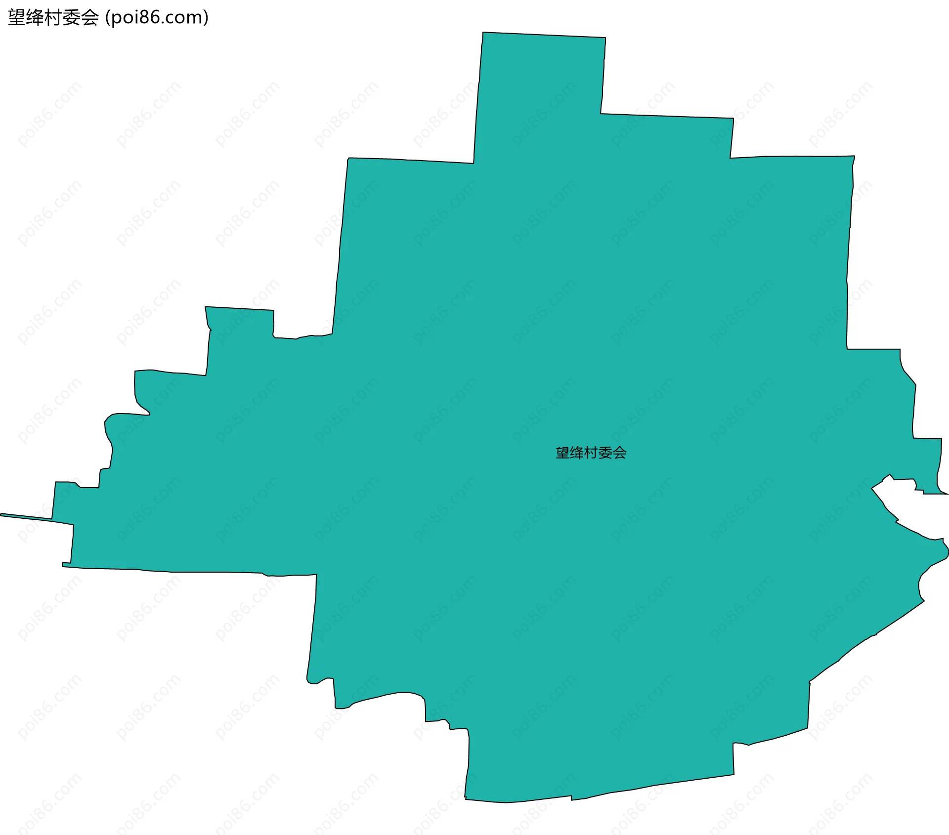 望绛村委会边界地图