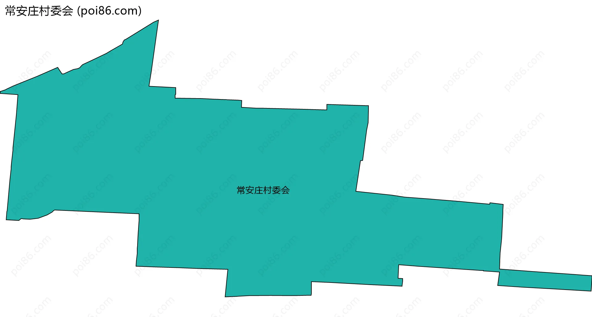 常安庄村委会边界地图