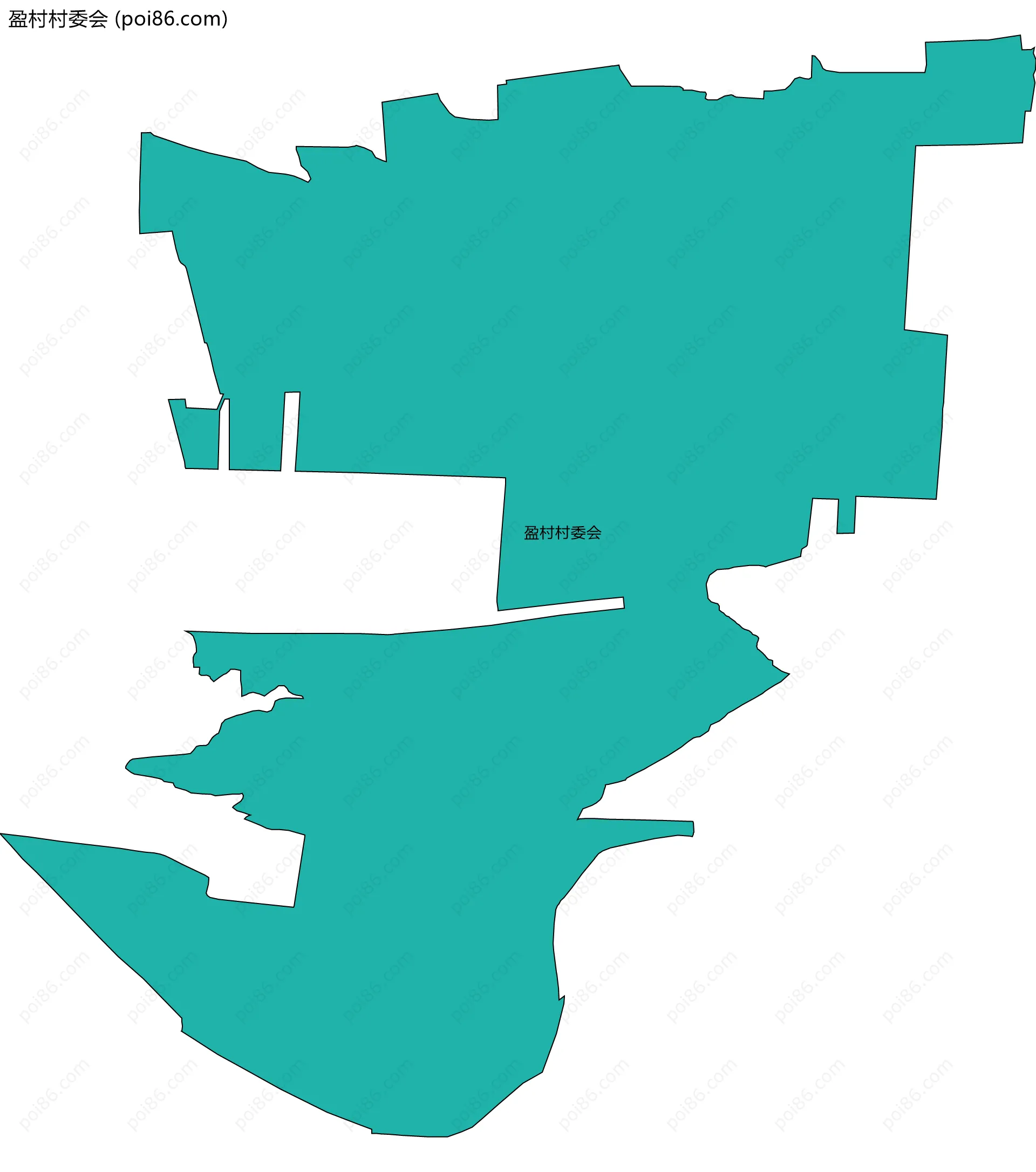 盈村村委会边界地图