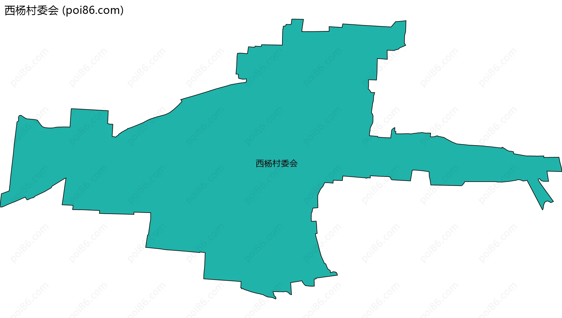 西杨村委会边界地图