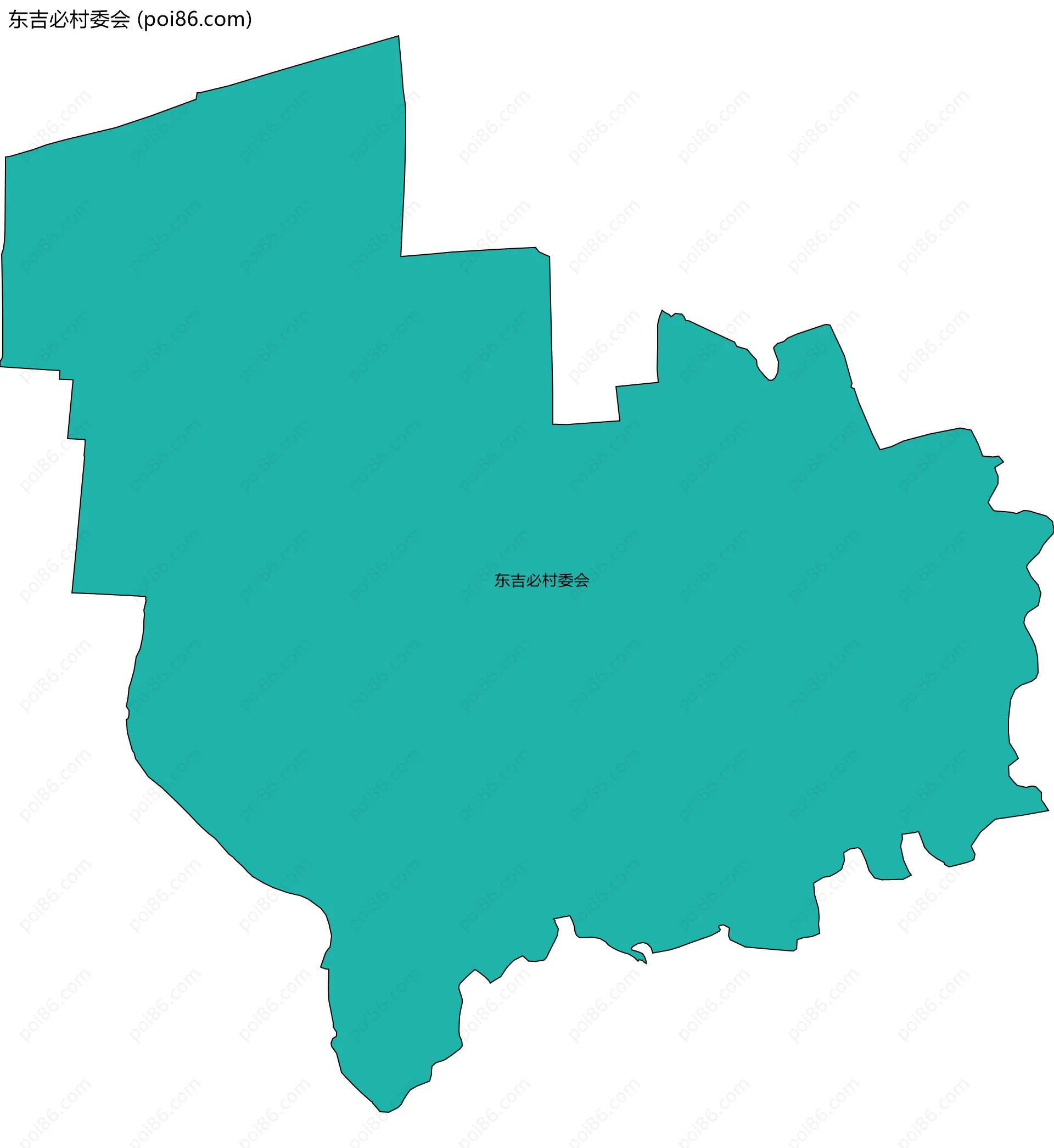 东吉必村委会边界地图