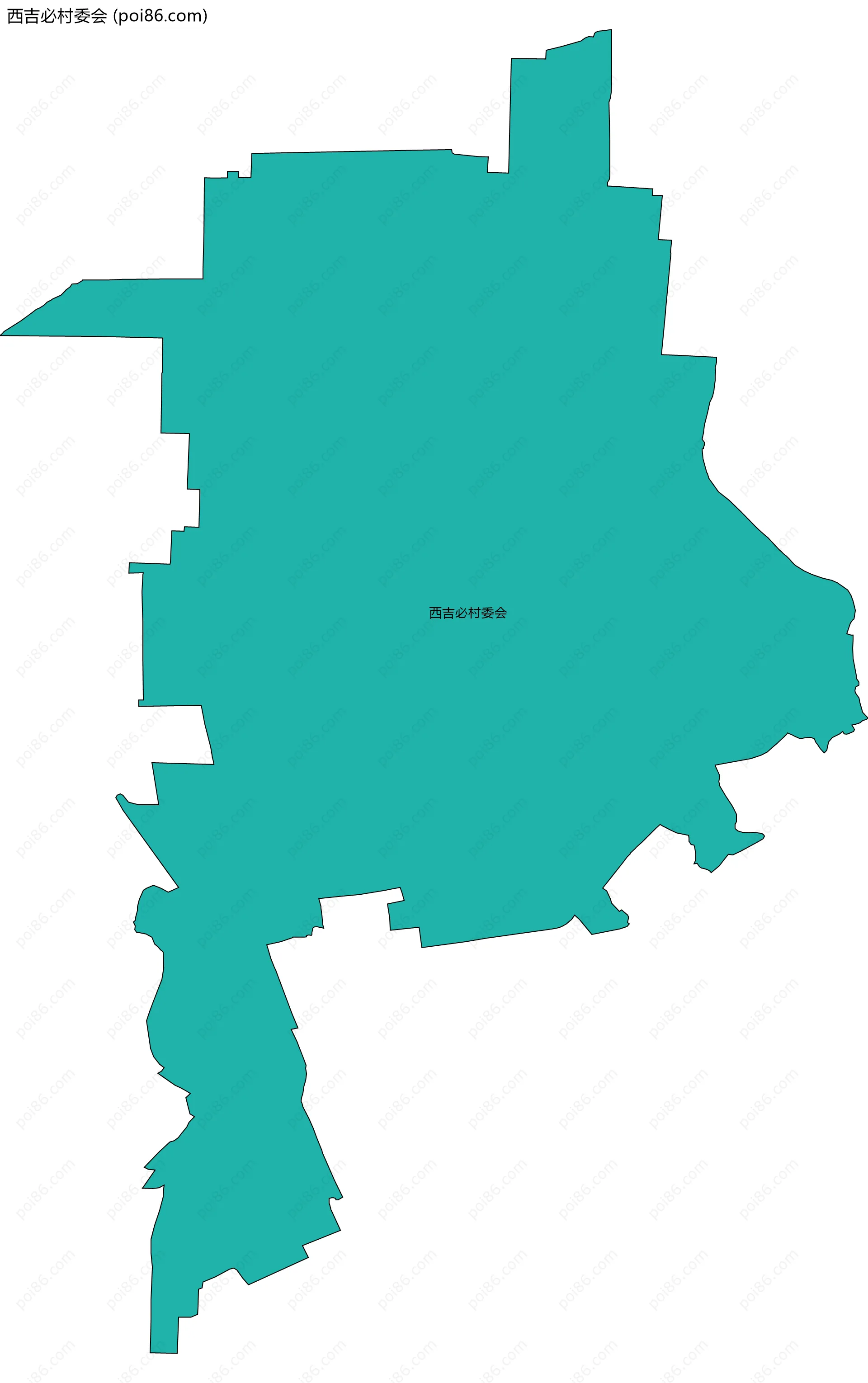 西吉必村委会边界地图