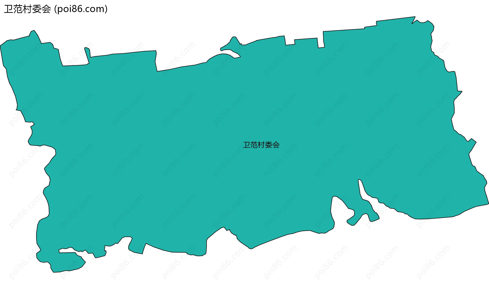 卫范村委会边界地图