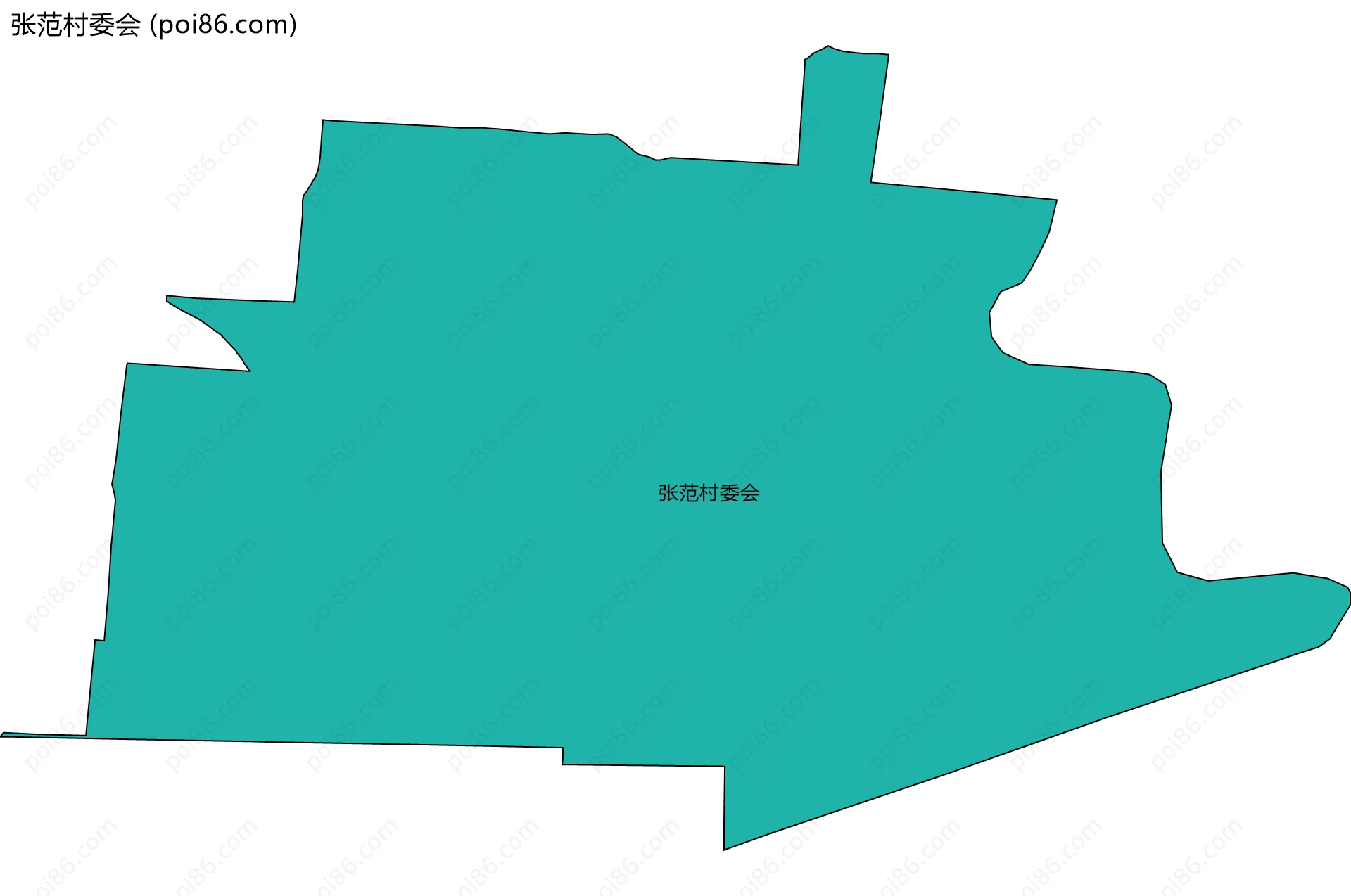 张范村委会边界地图
