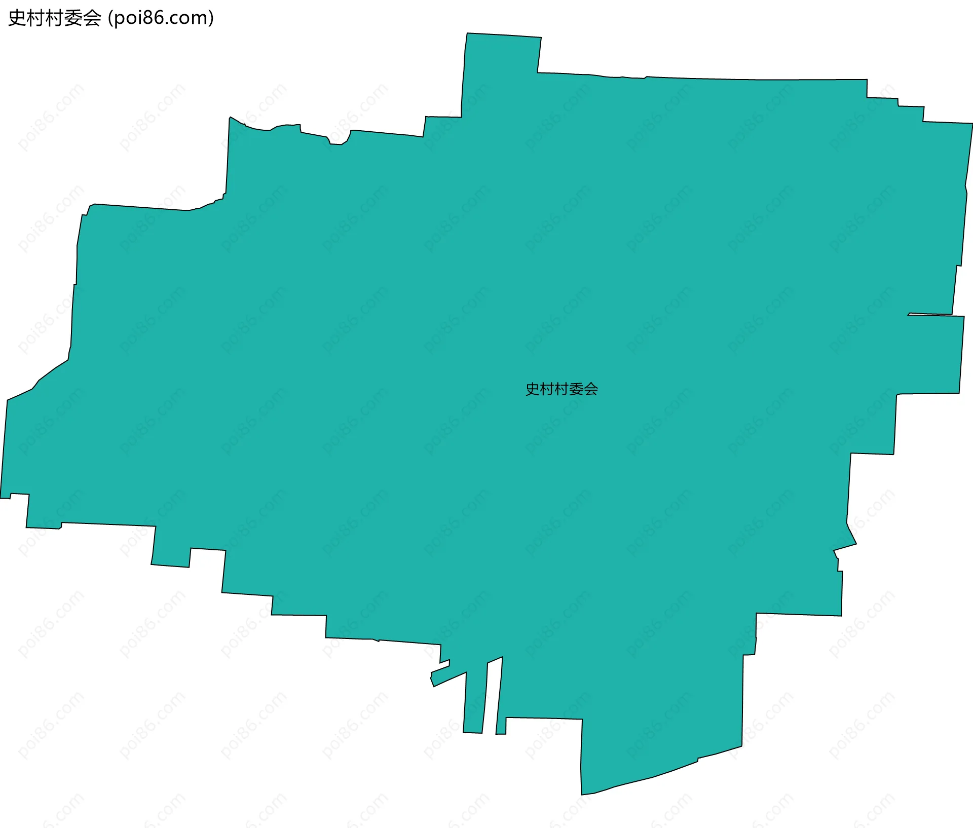 史村村委会边界地图