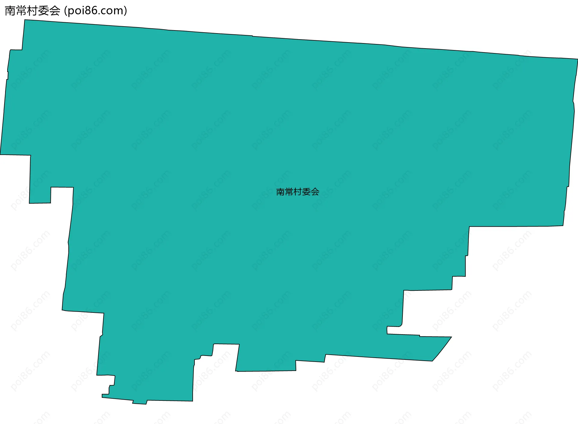 南常村委会边界地图