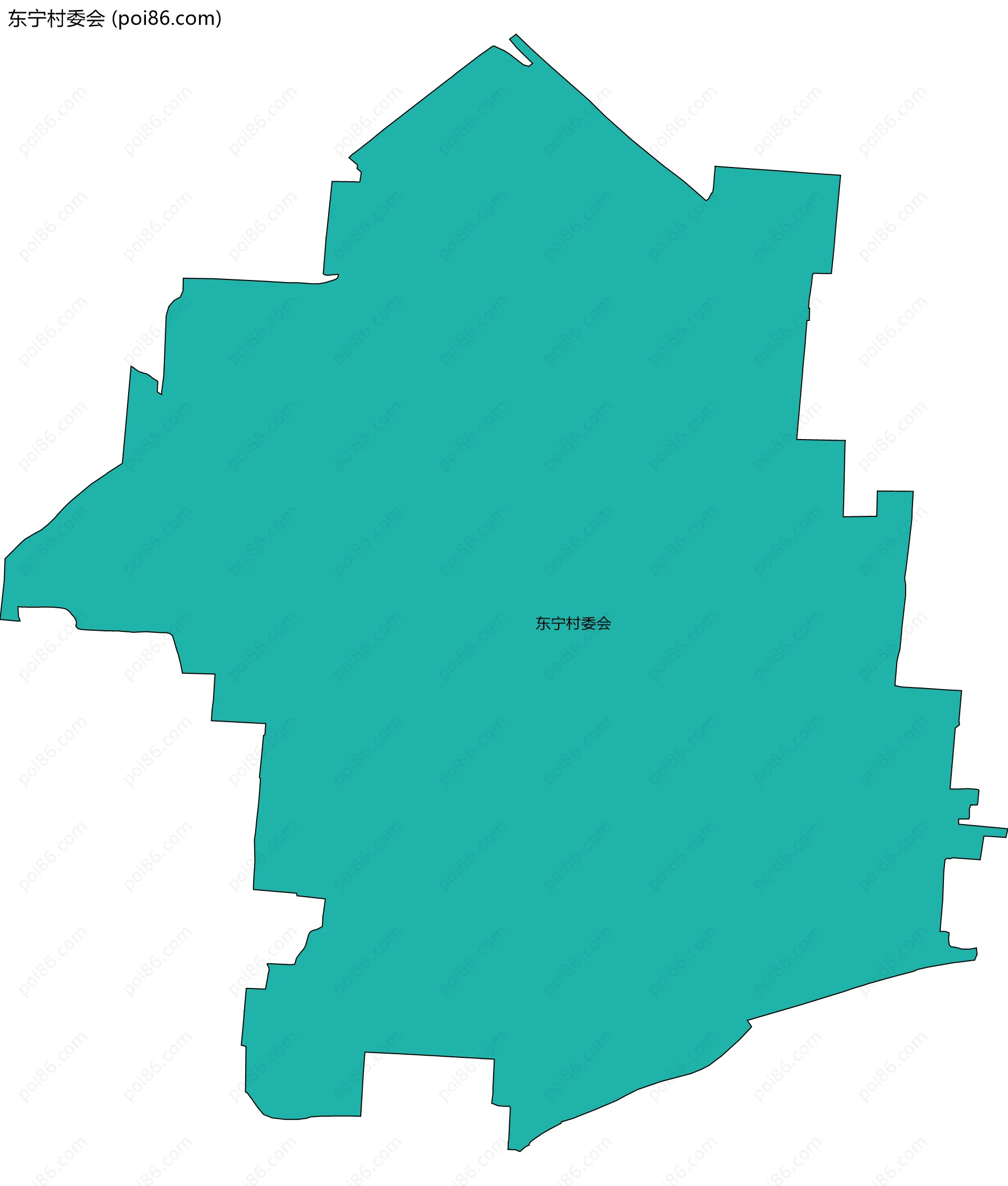 东宁村委会边界地图