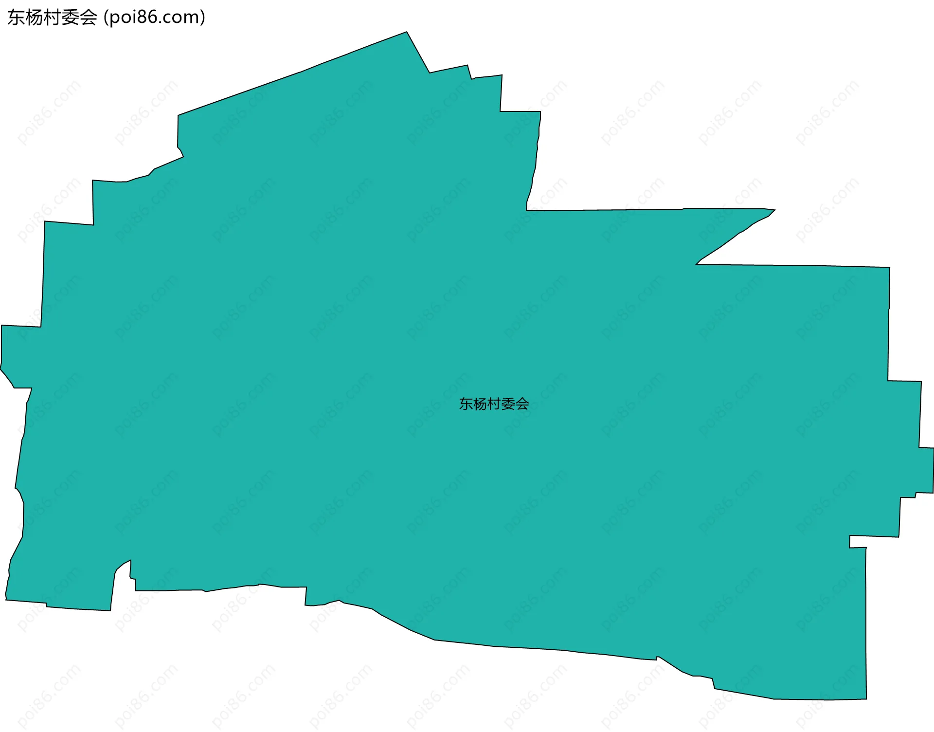 东杨村委会边界地图