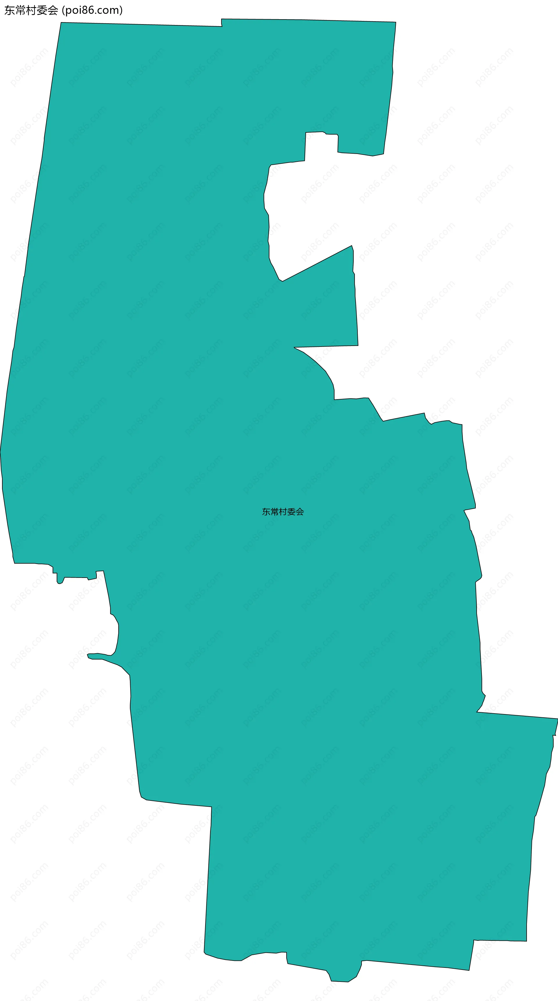 东常村委会边界地图