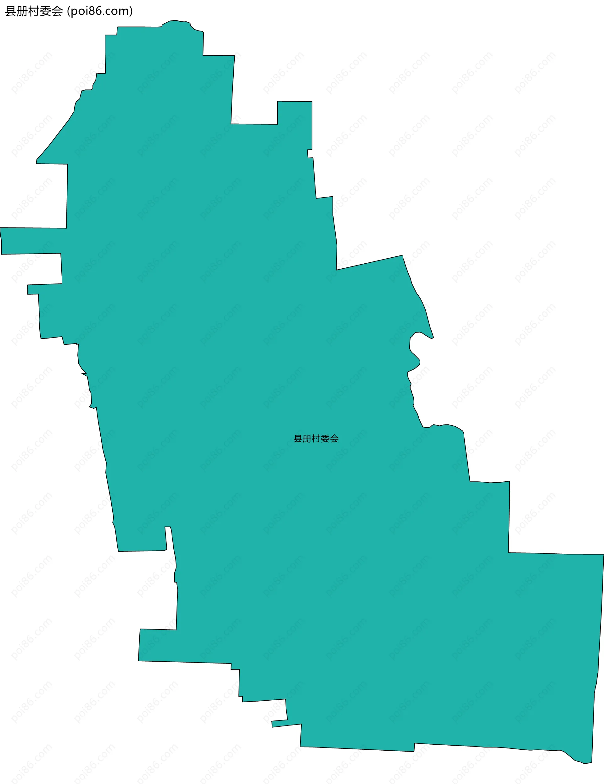 县册村委会边界地图