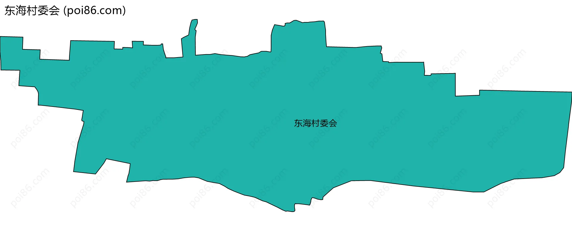 东海村委会边界地图