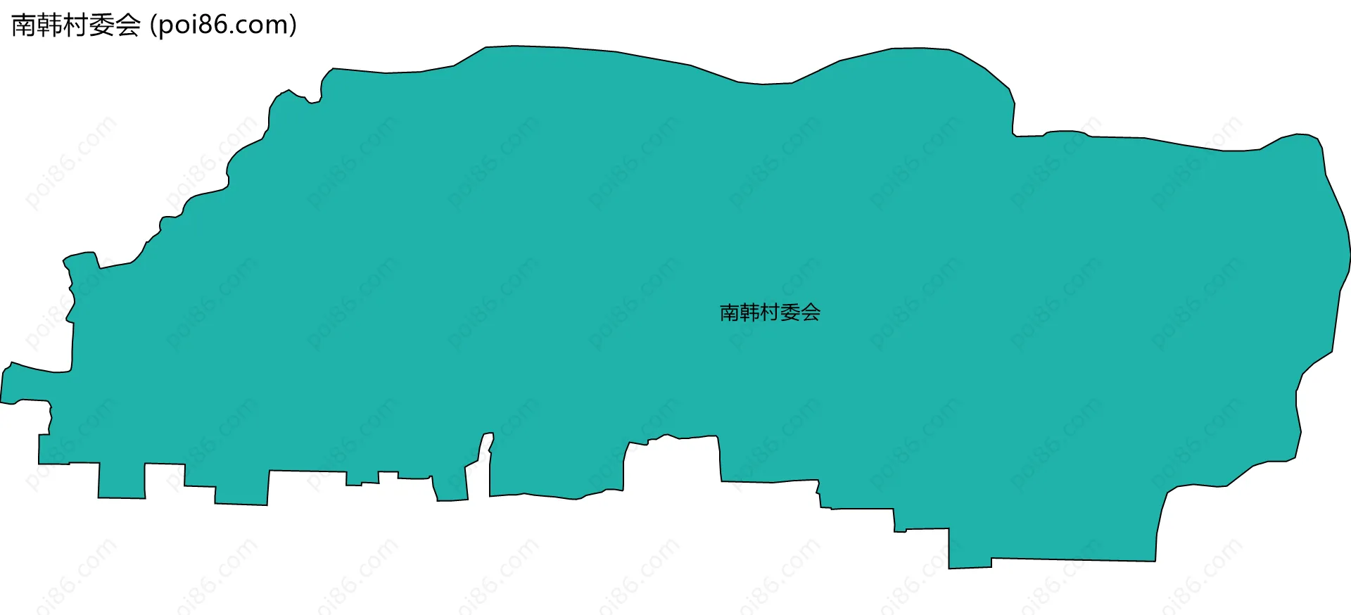 南韩村委会边界地图