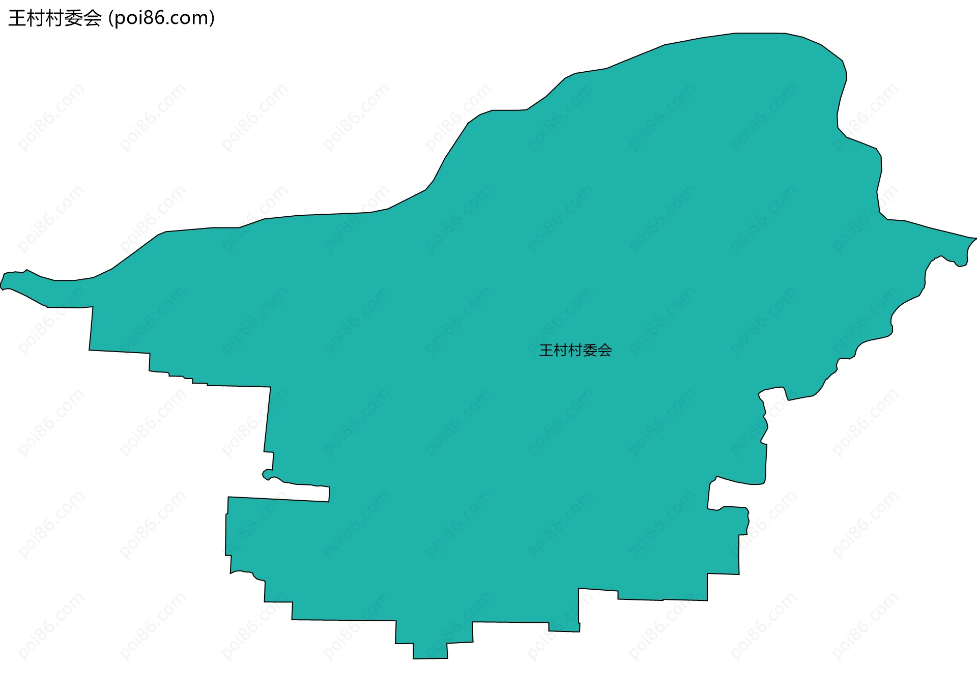 王村村委会边界地图