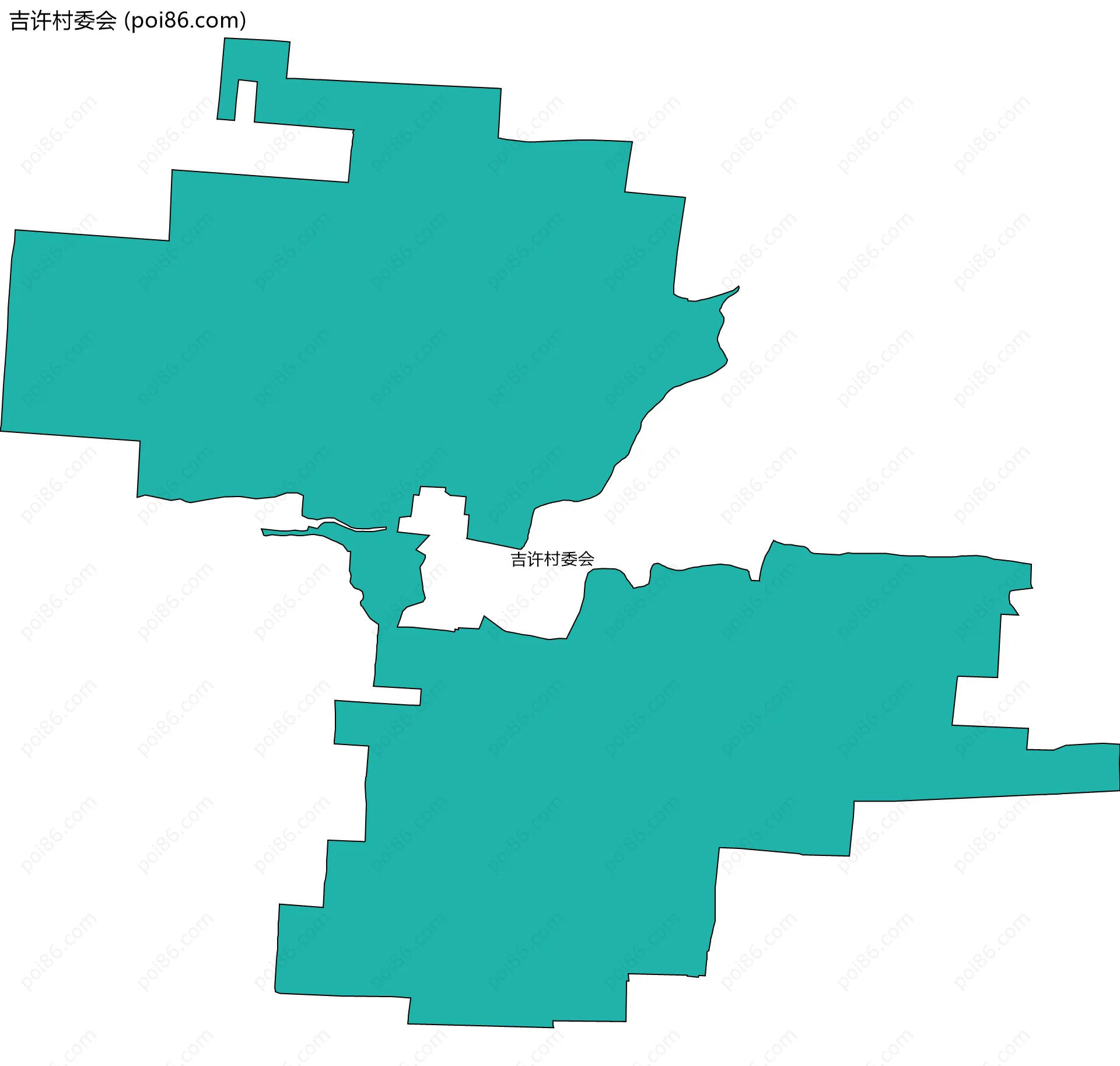 吉许村委会边界地图