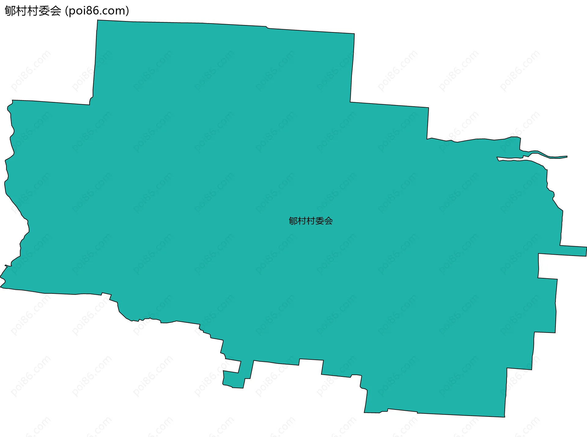 郇村村委会边界地图