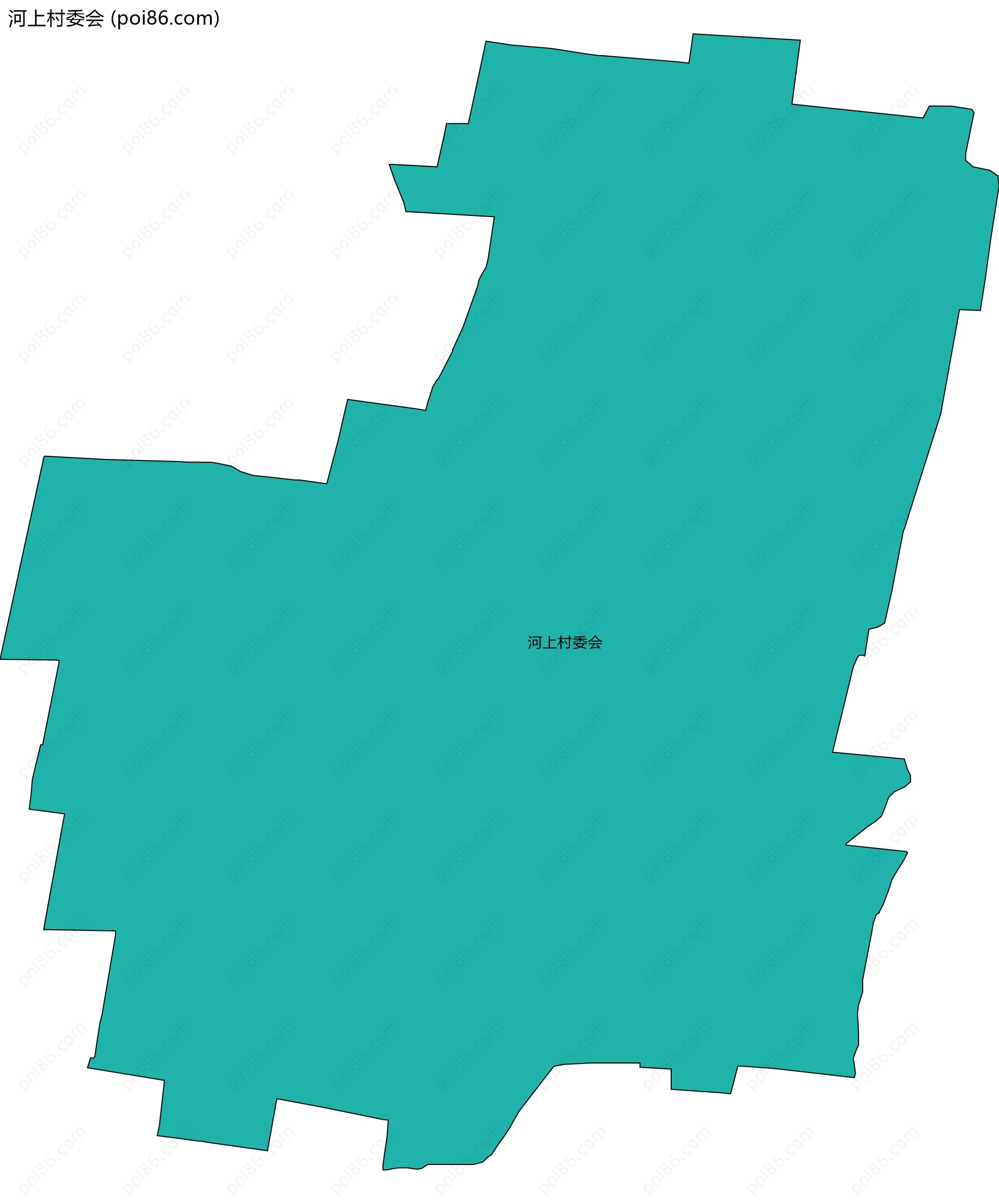 河上村委会边界地图
