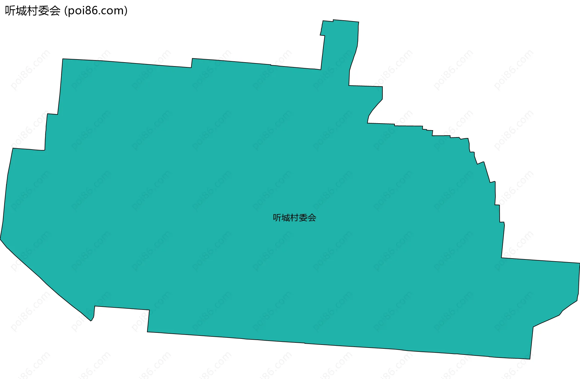 听城村委会边界地图