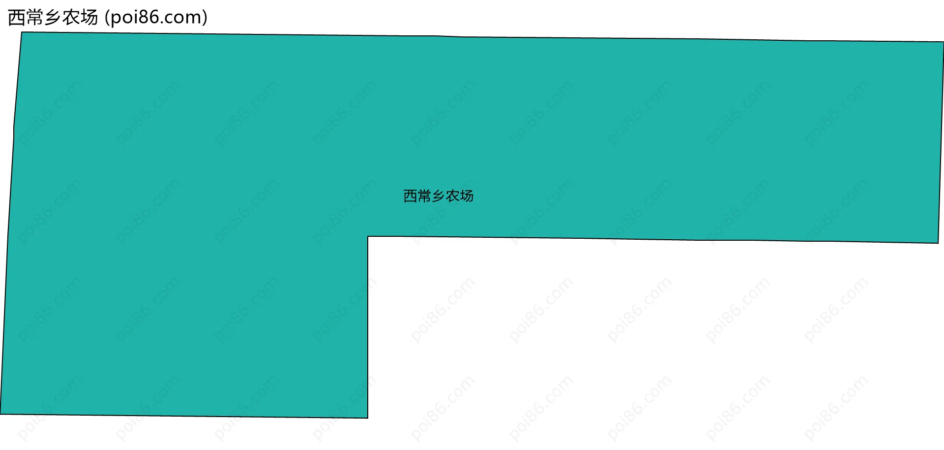 西常乡农场边界地图