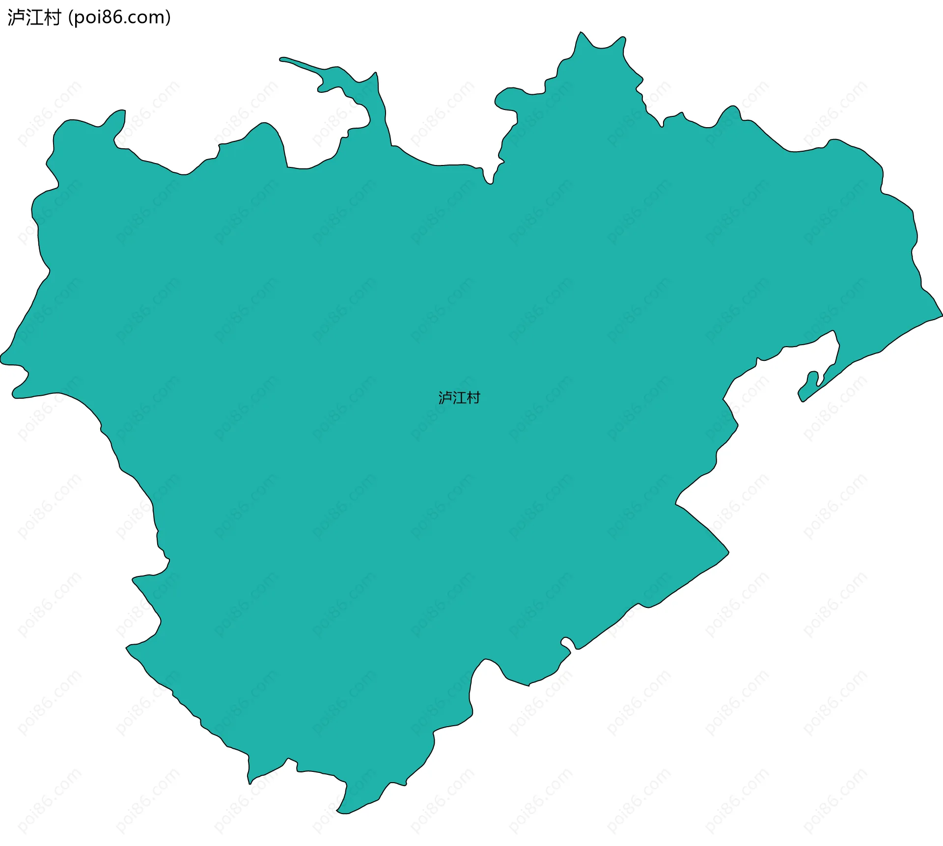 泸江村边界地图