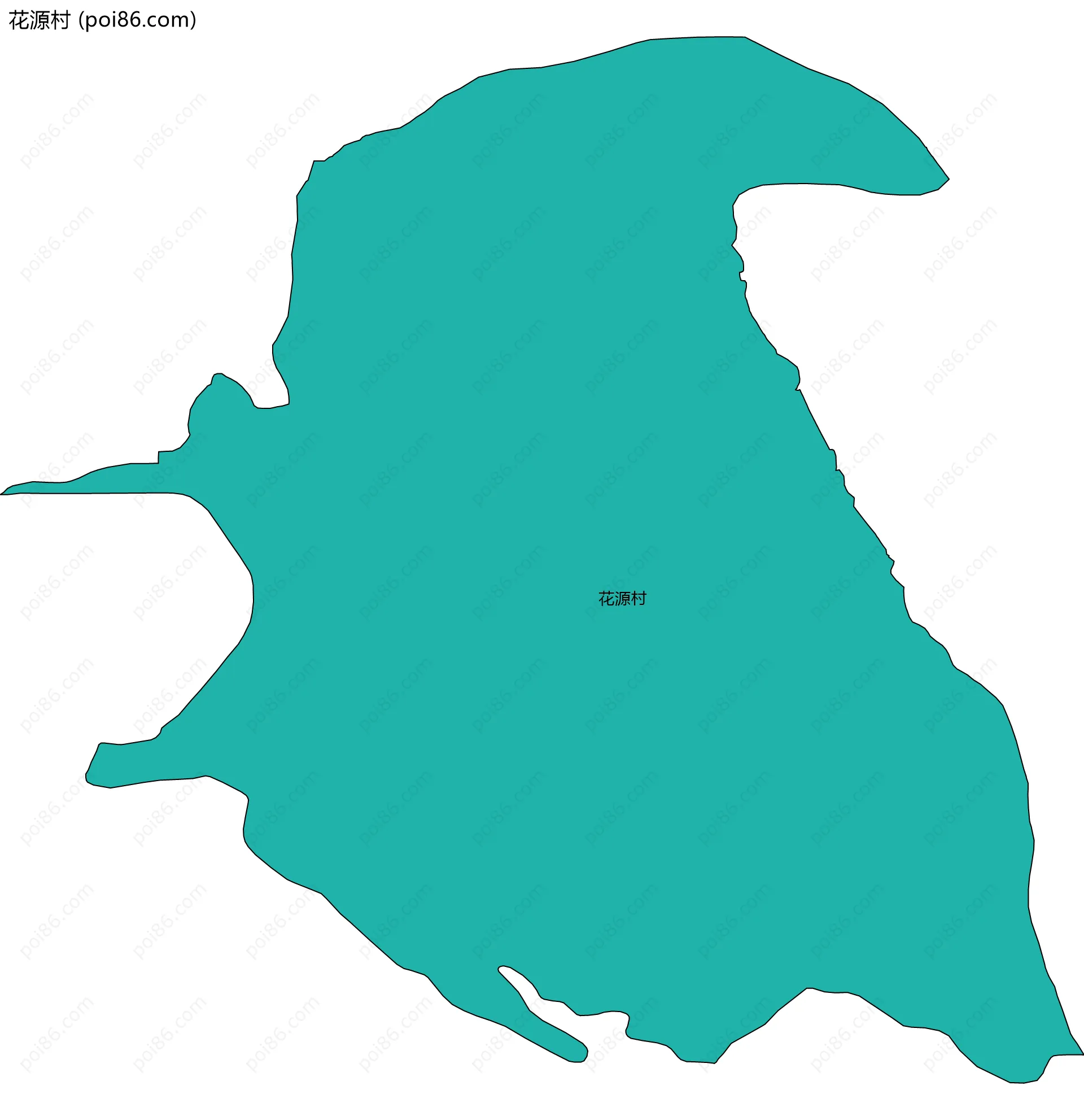 花源村边界地图
