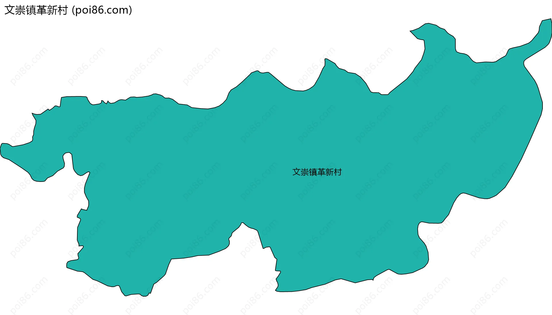 文崇镇革新村边界地图