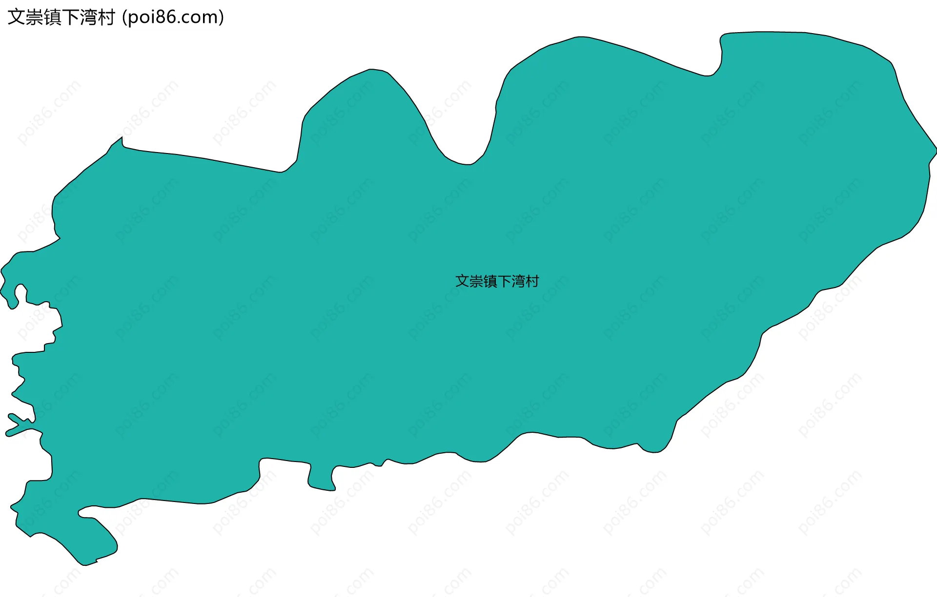 文崇镇下湾村边界地图