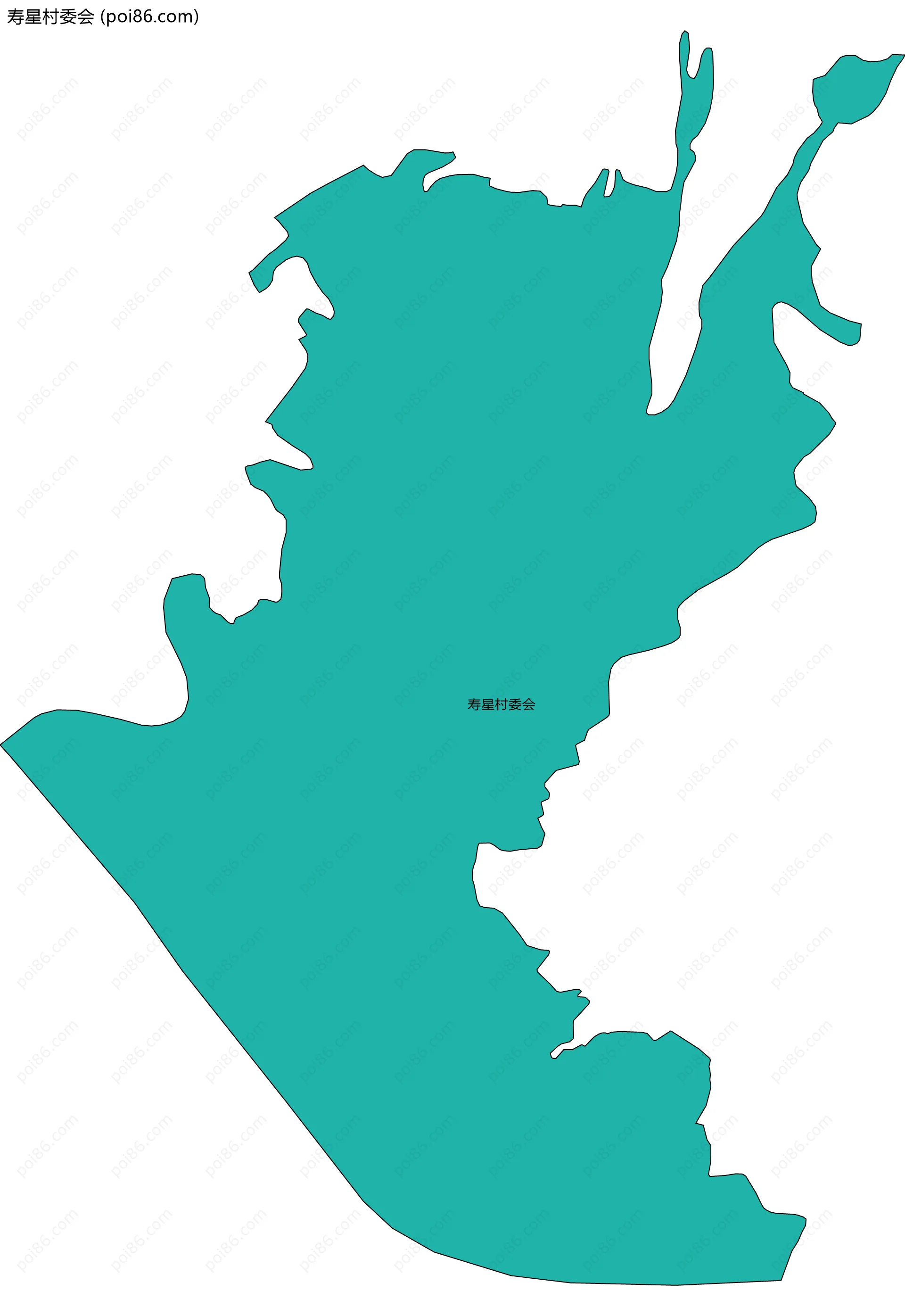 寿星村委会边界地图