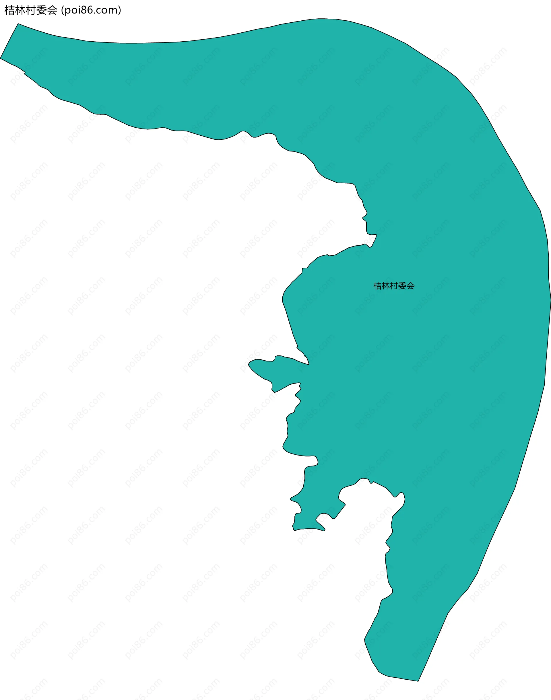 桔林村委会边界地图