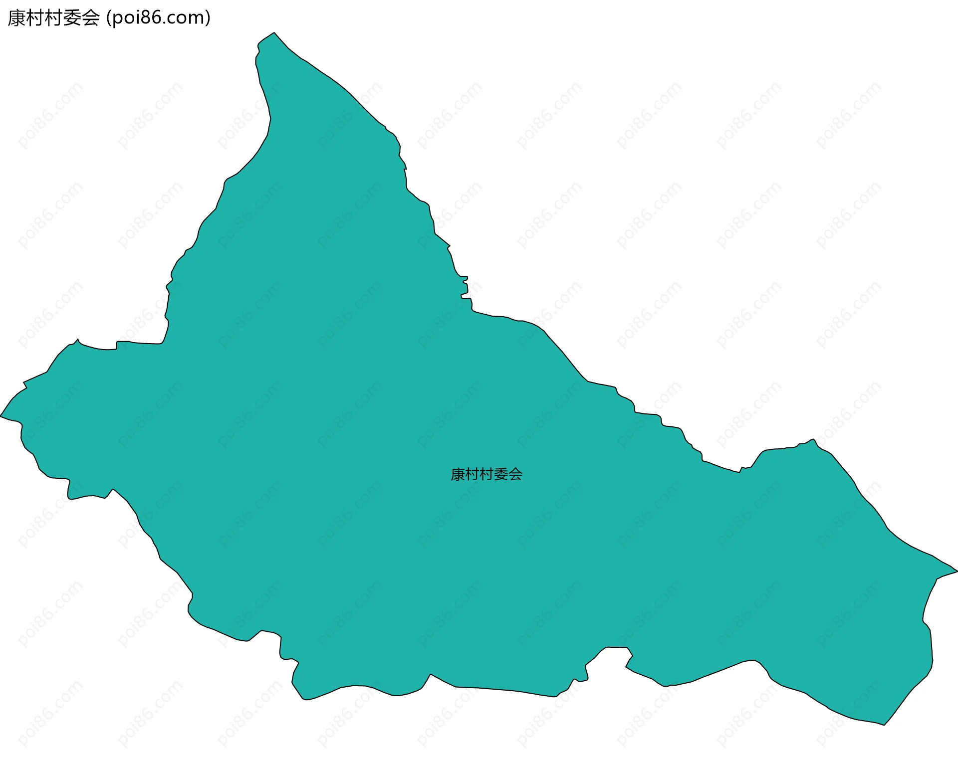 康村村委会边界地图