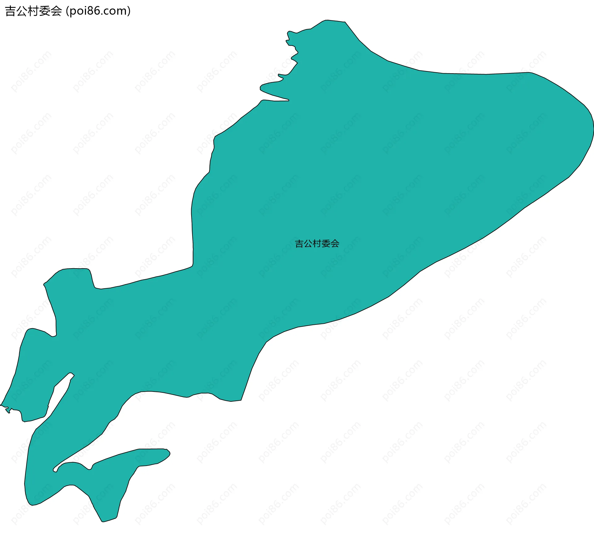 吉公村委会边界地图