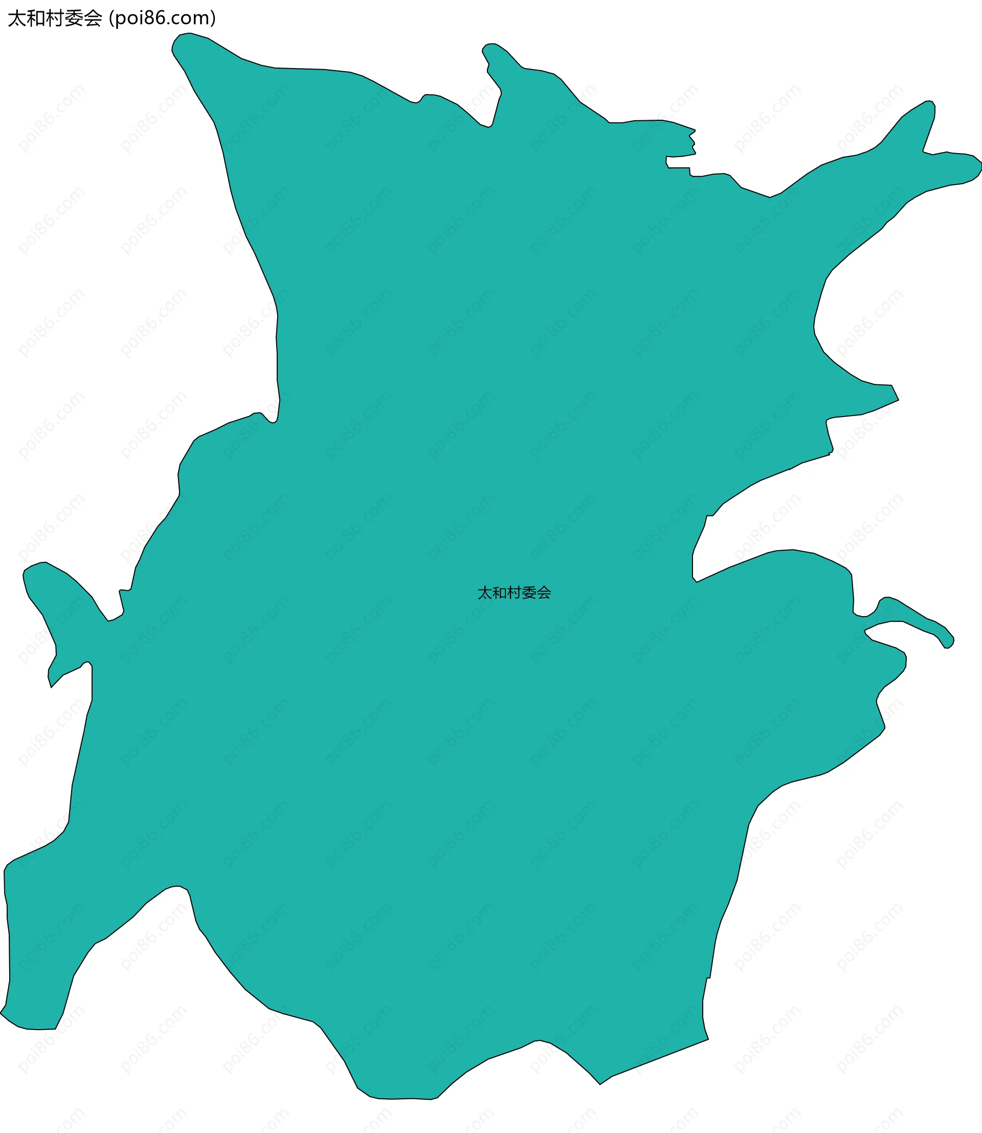 太和村委会边界地图