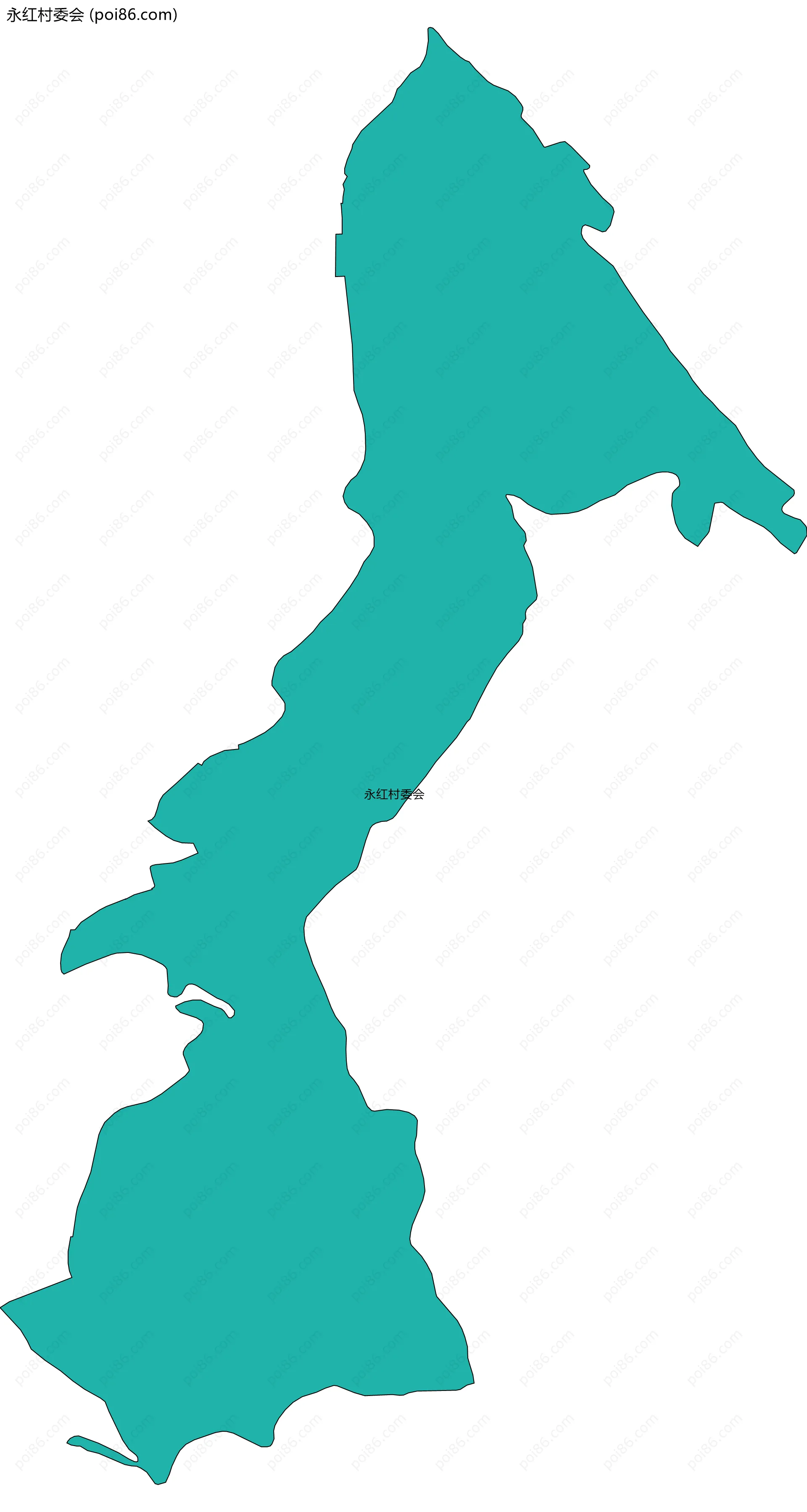 永红村委会边界地图