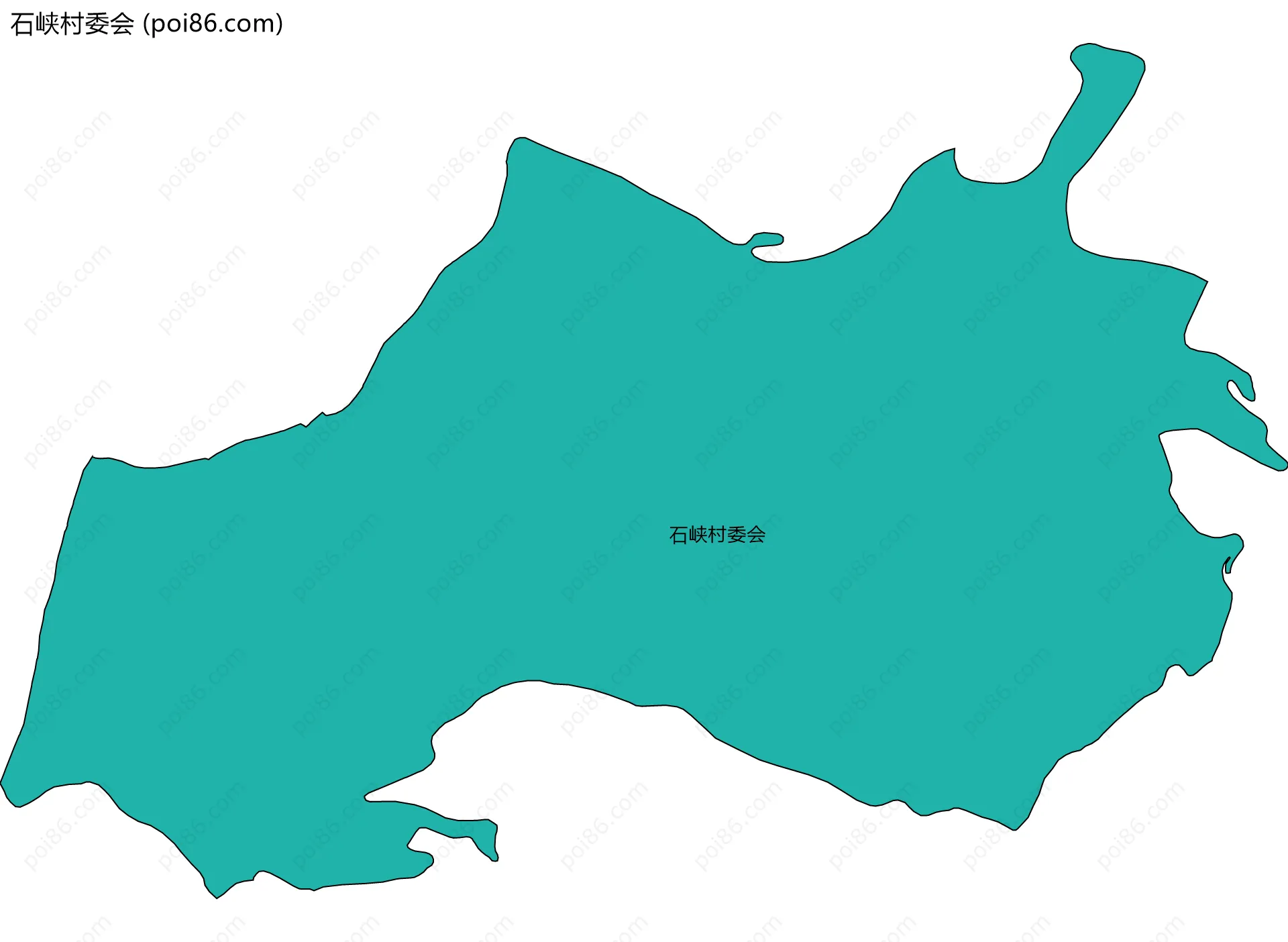 石峡村委会边界地图