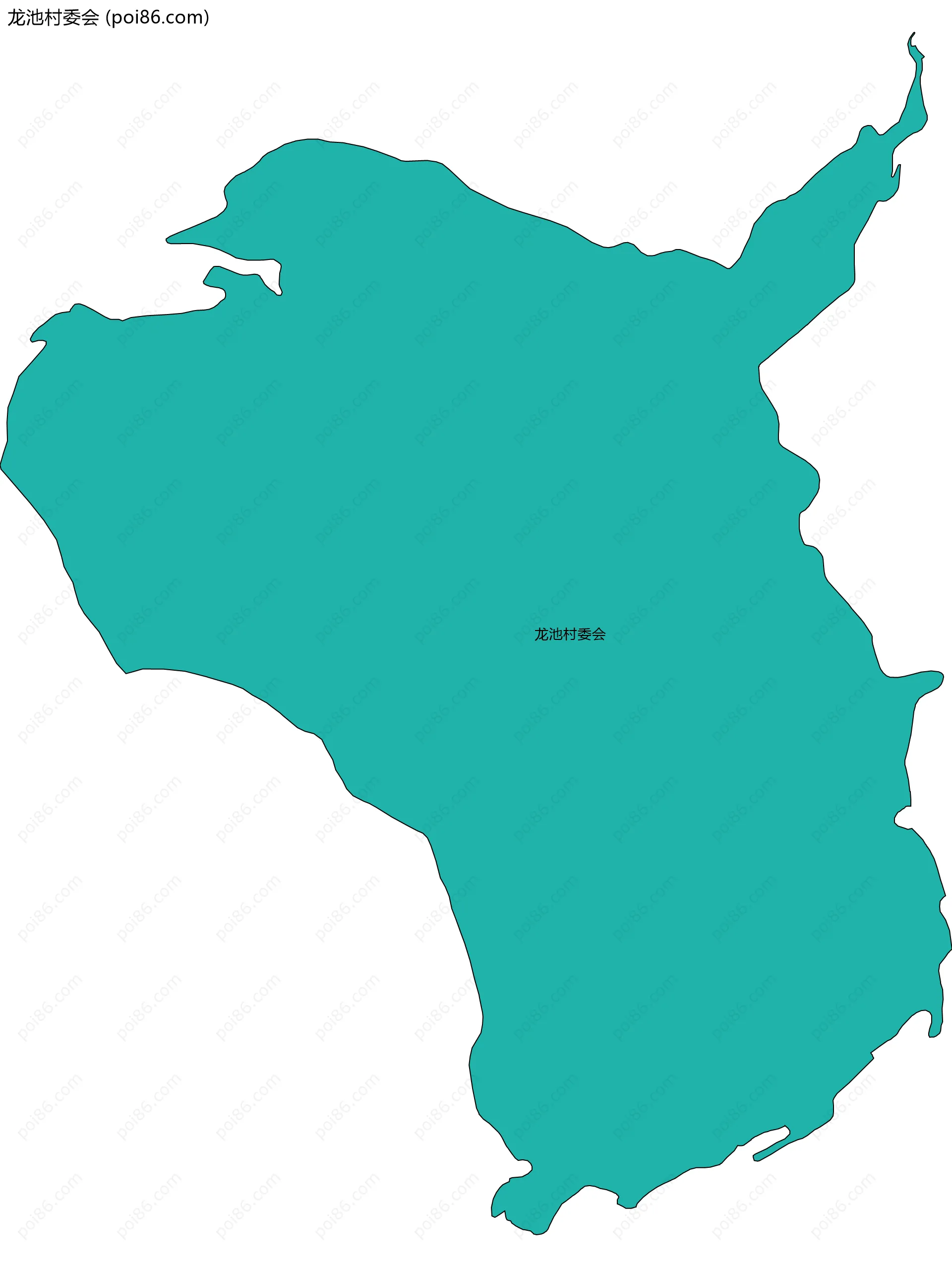 龙池村委会边界地图