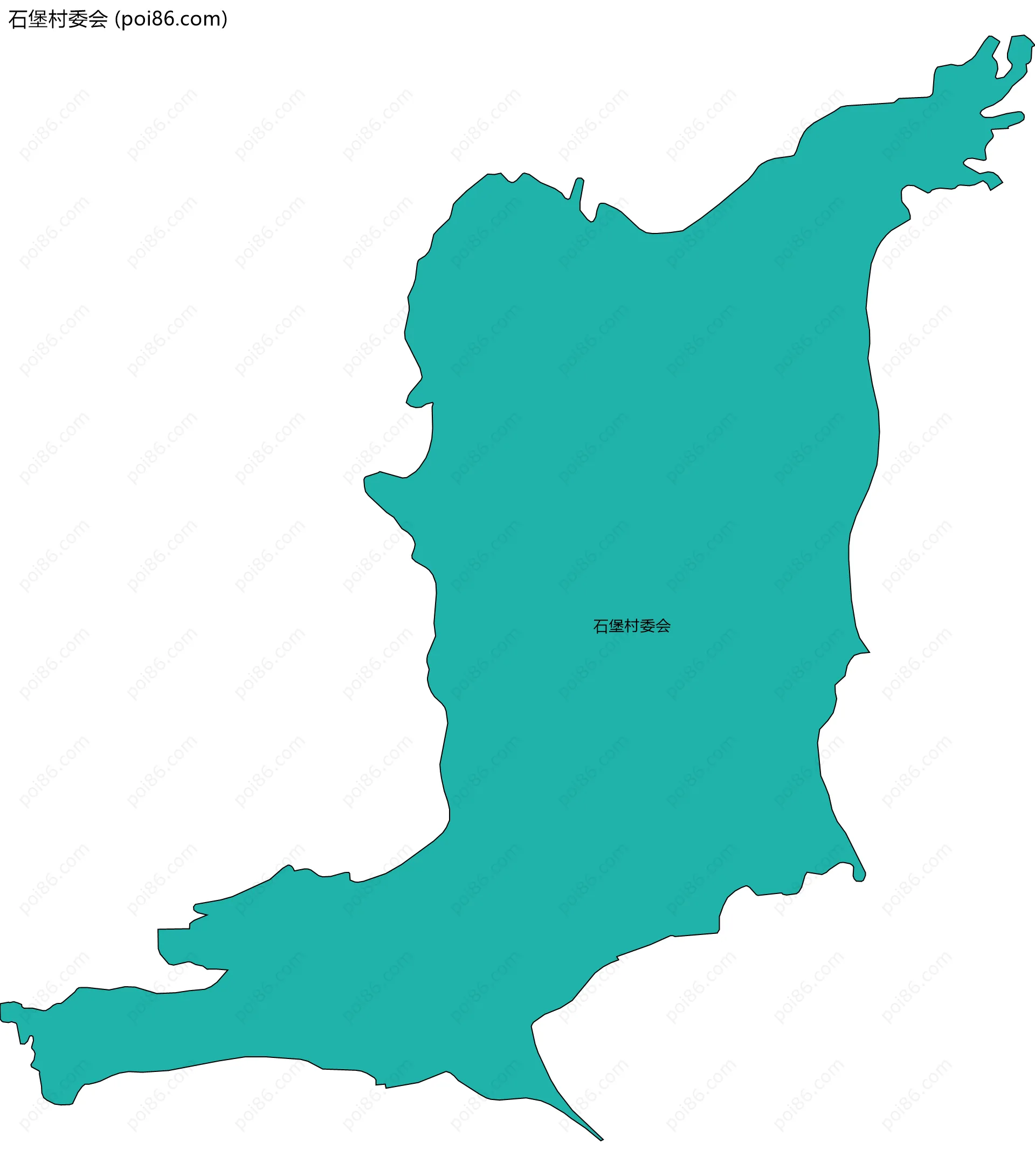 石堡村委会边界地图