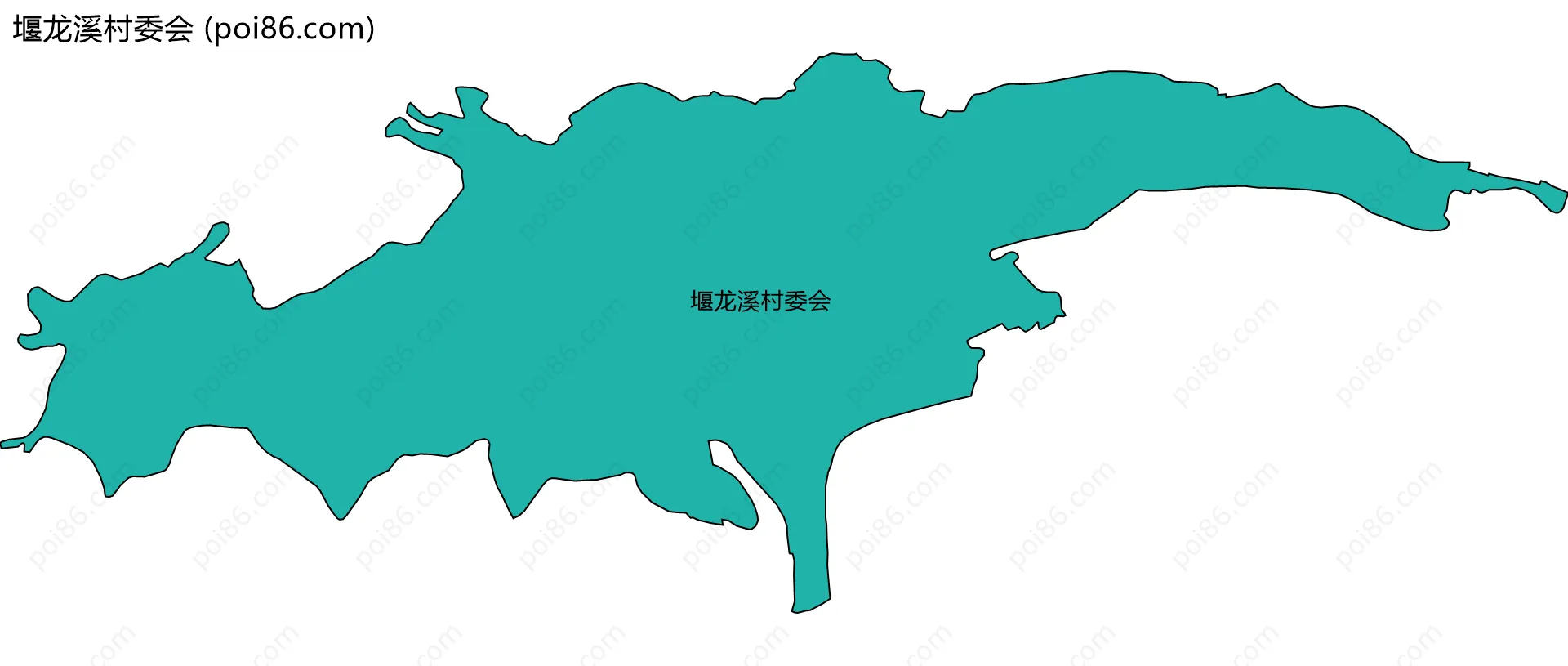 堰龙溪村委会边界地图