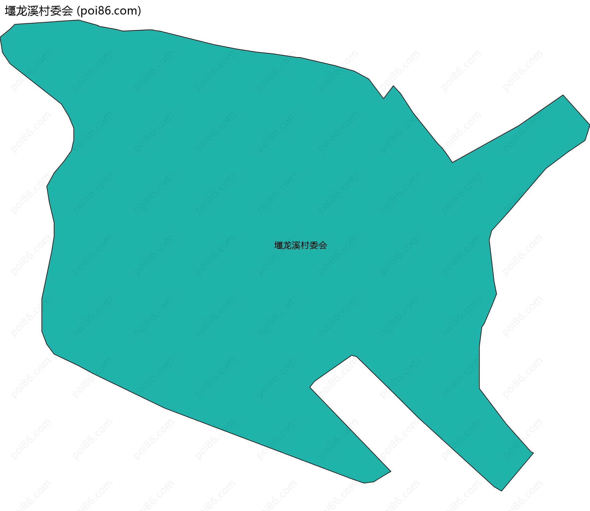 堰龙溪村委会边界地图