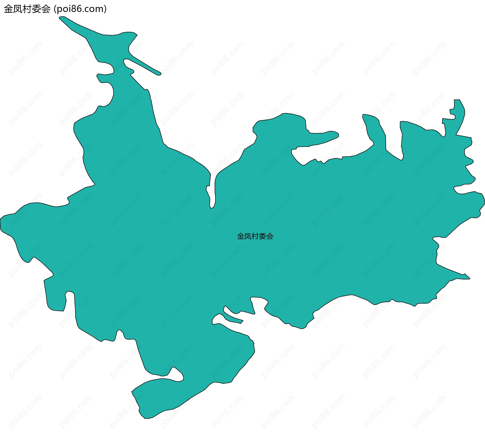 金凤村委会边界地图