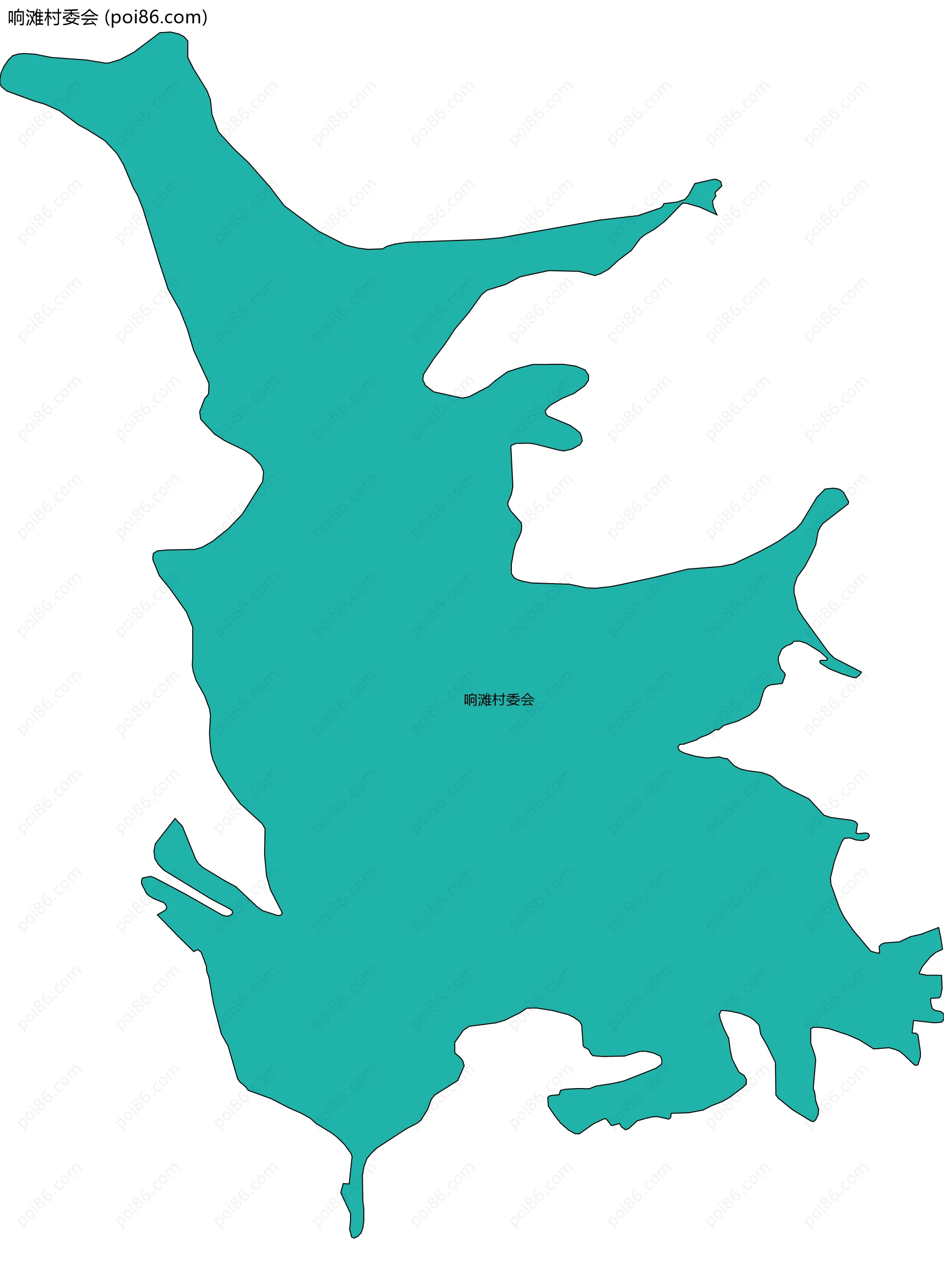 响滩村委会边界地图