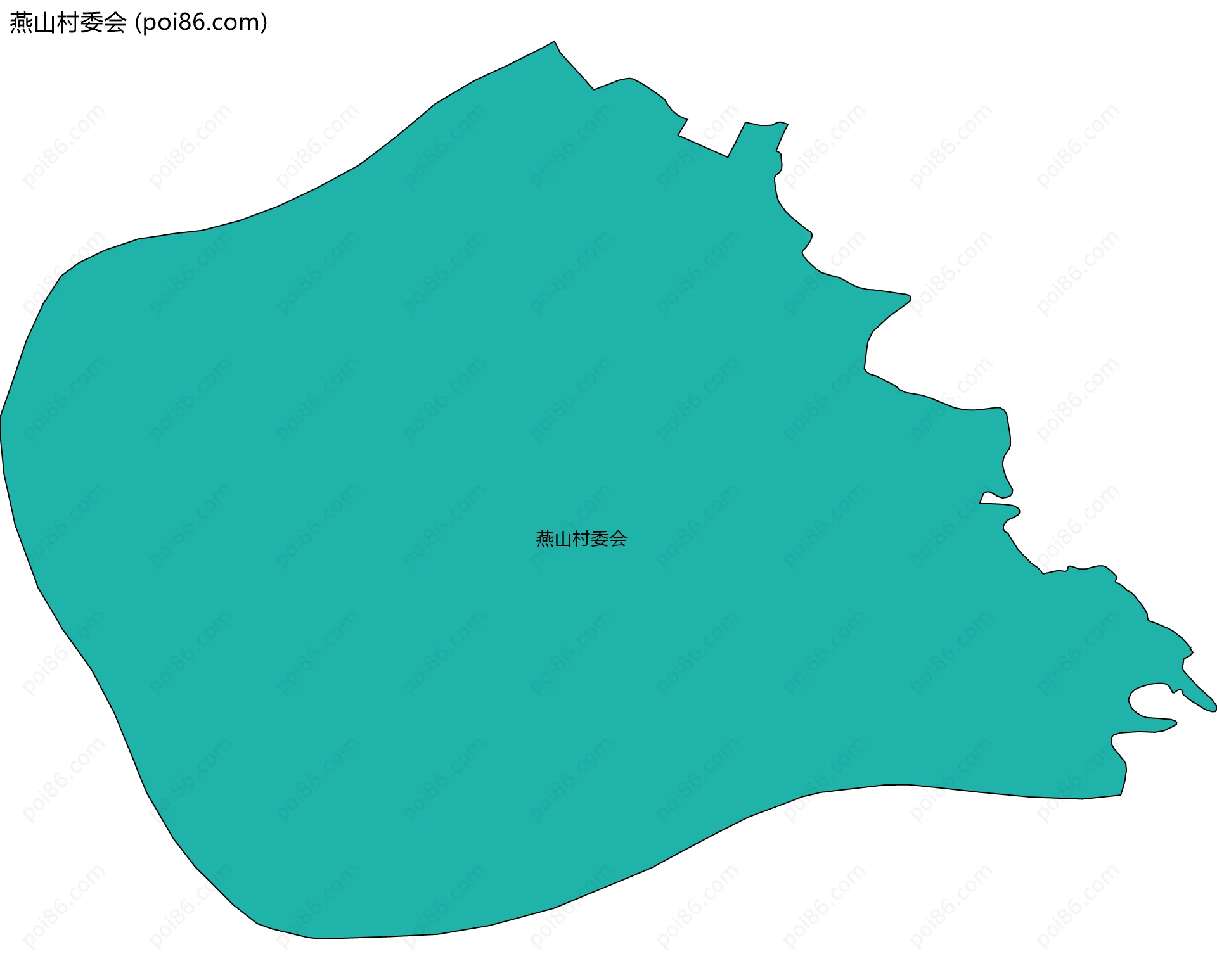 燕山村委会边界地图