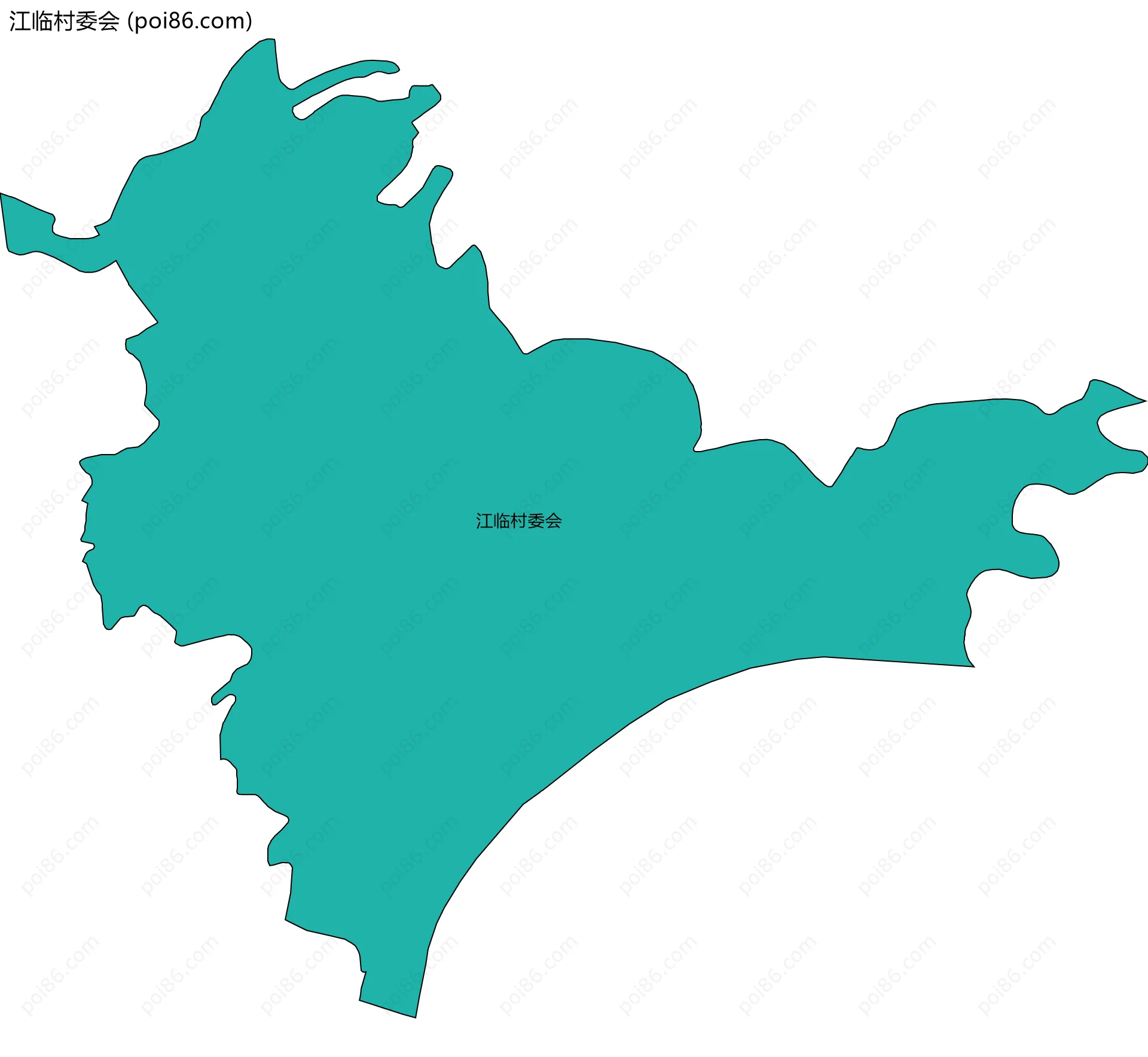 江临村委会边界地图