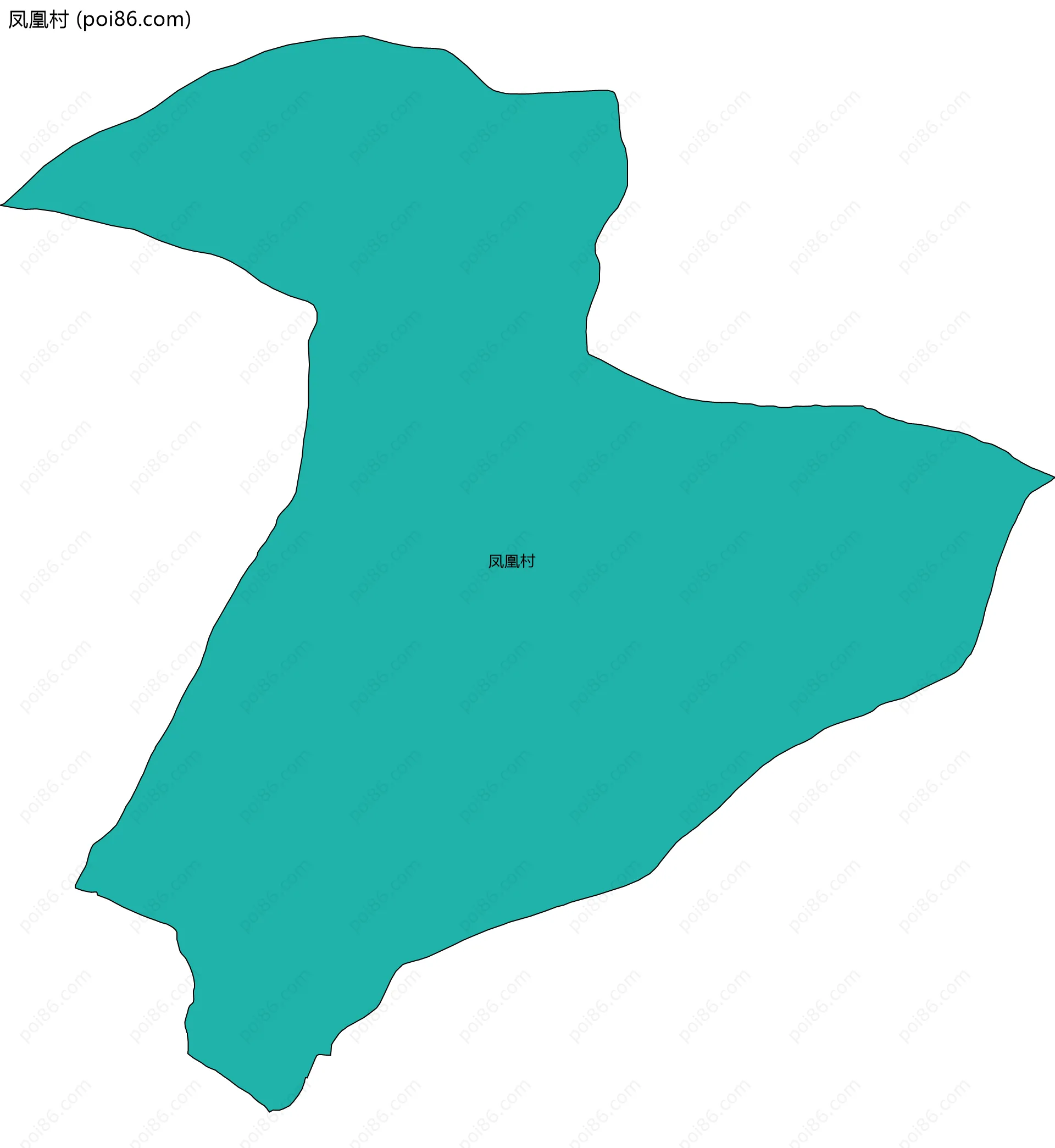 凤凰村边界地图