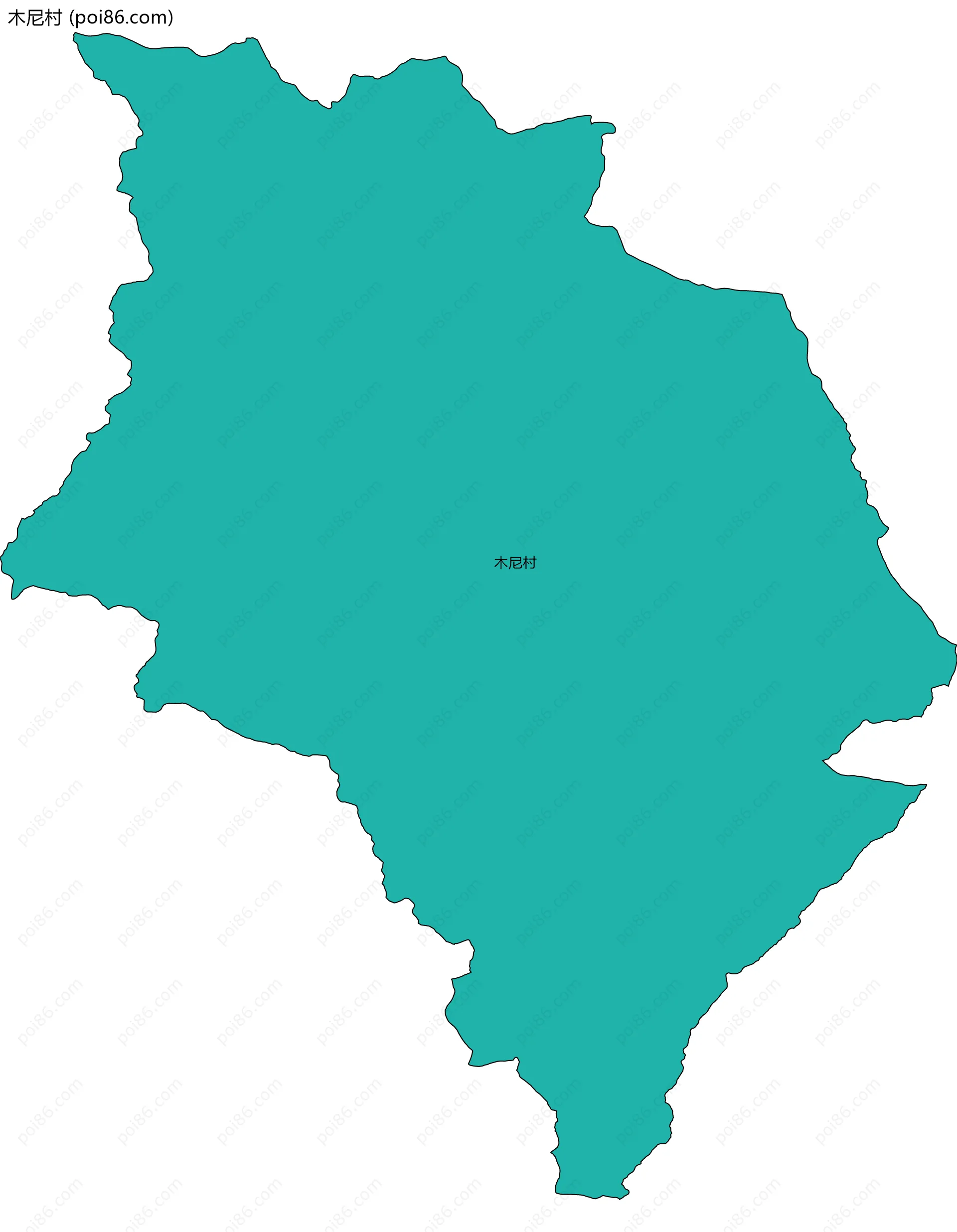 木尼村边界地图