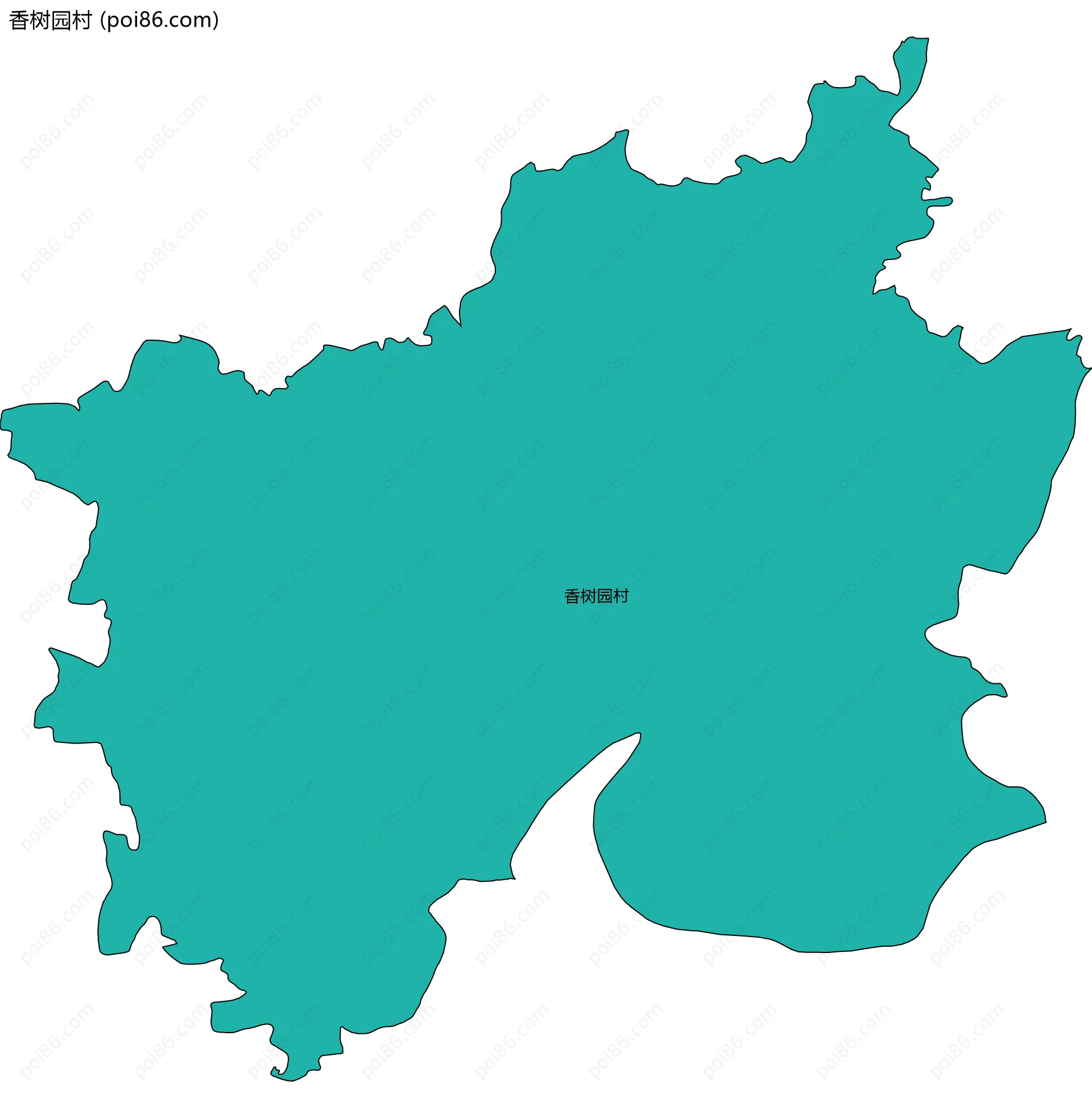 香树园村边界地图