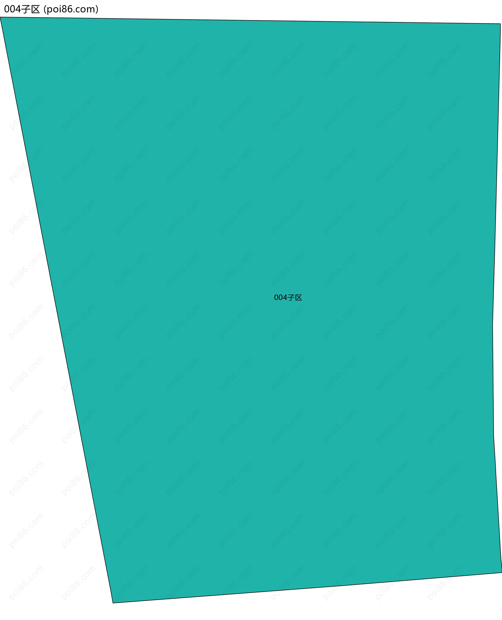004子区边界地图